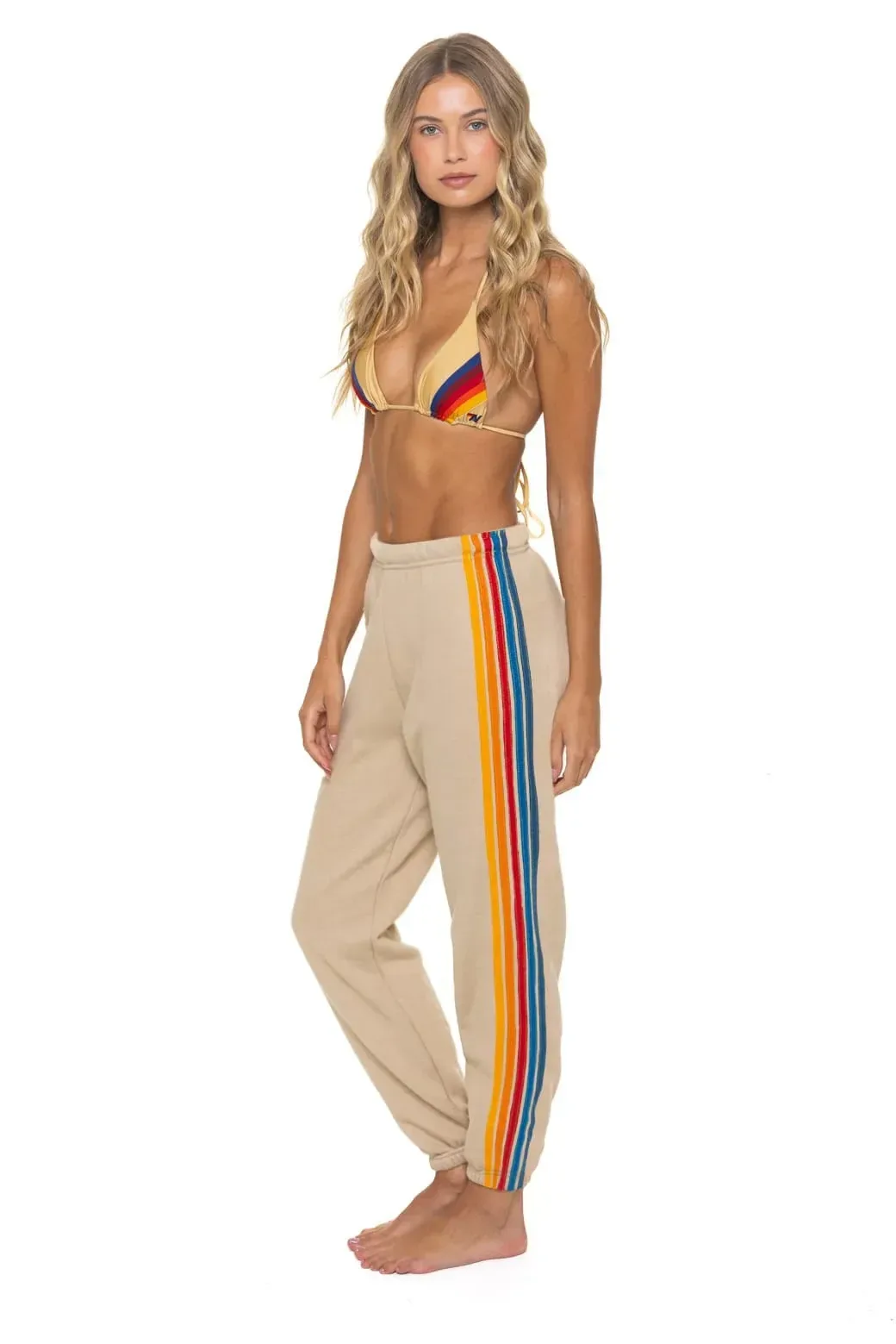 5 Stripe Sweatpants – Sand