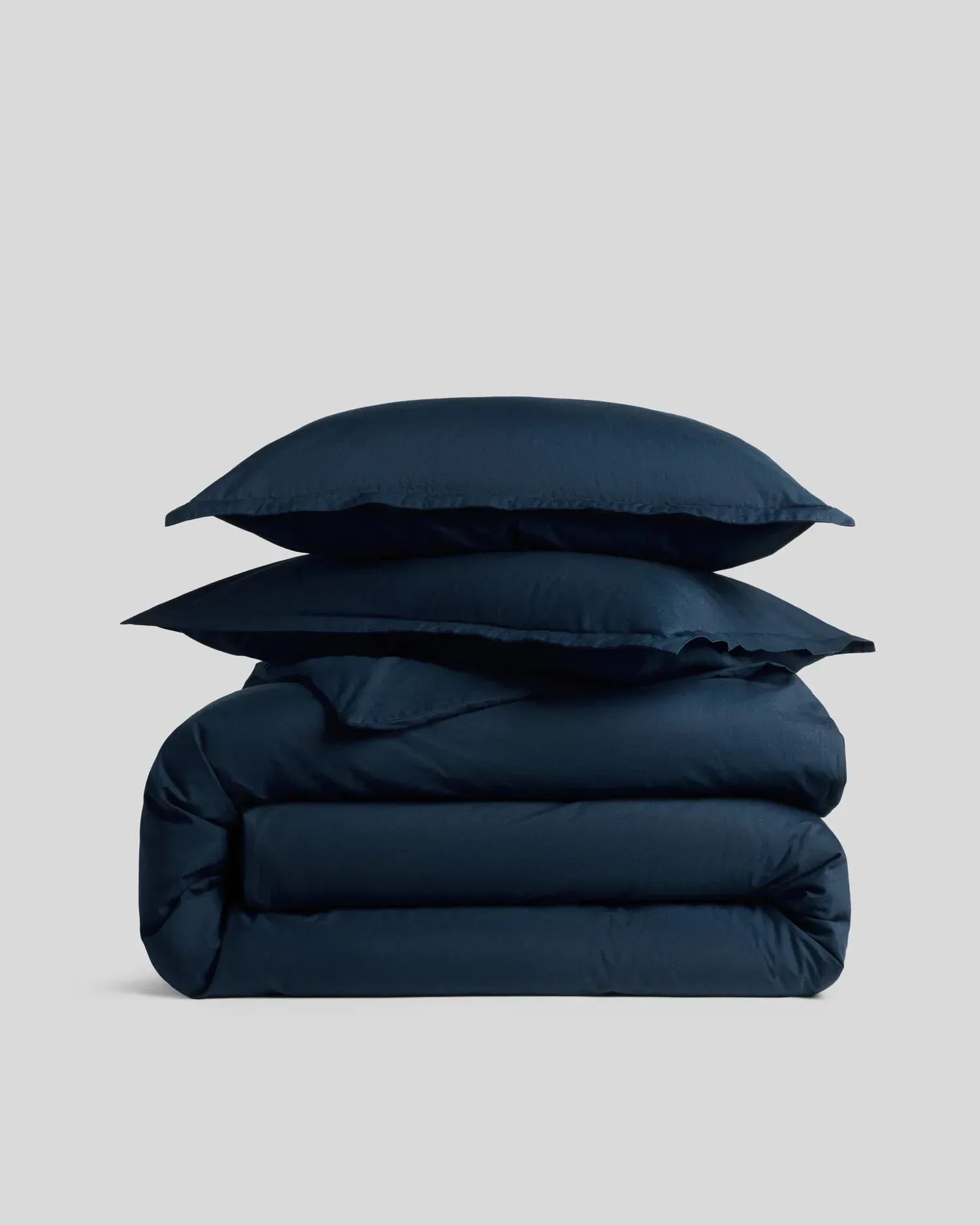 Percale Duvet Cover Set – Ink K/CK
