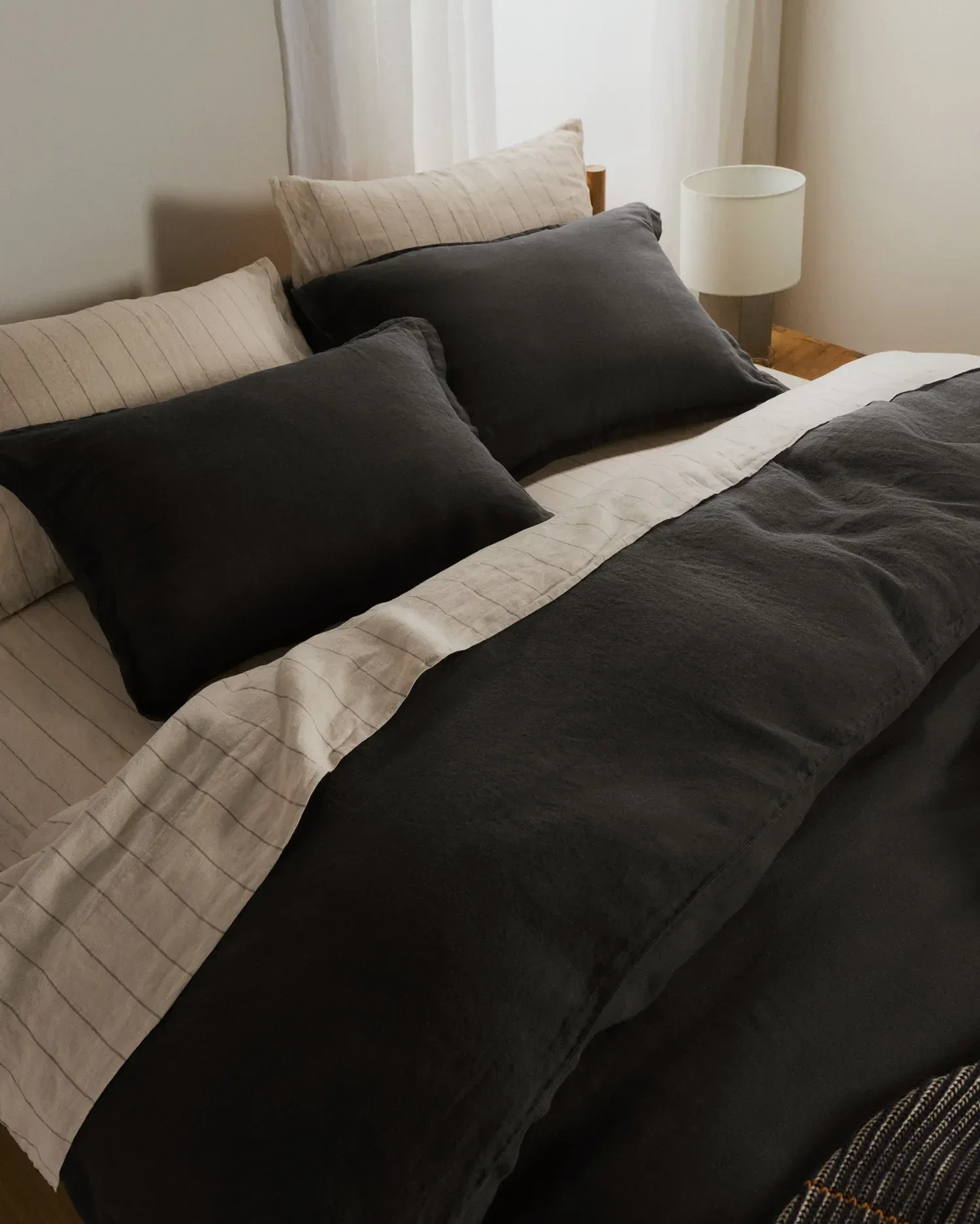 Linen Duvet Cover Set – Onyx K/CK