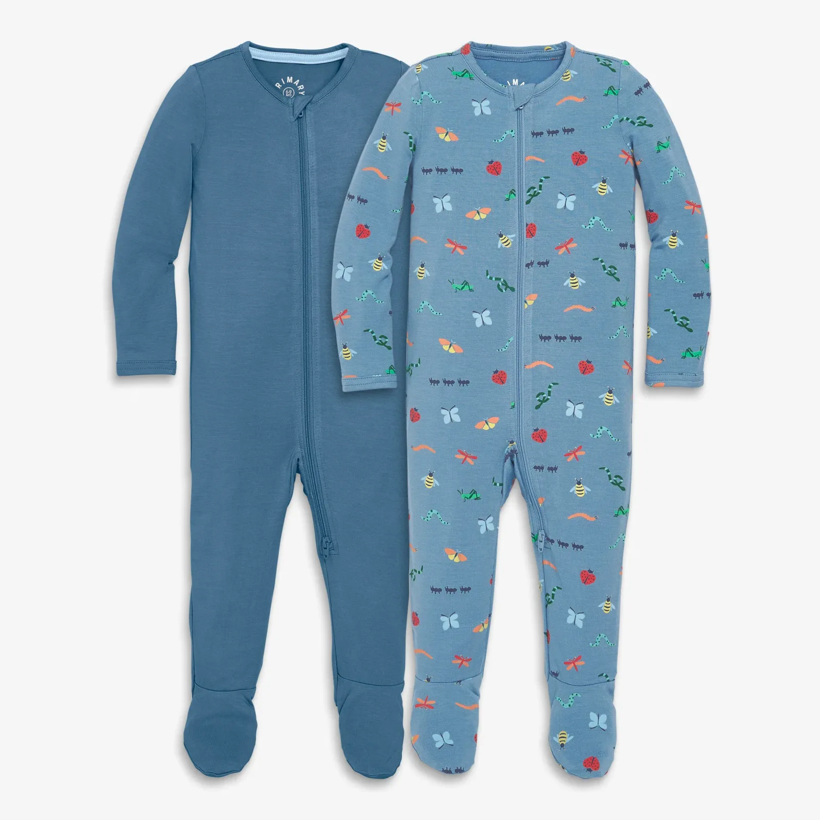 Baby stretch modal zip footie gift set