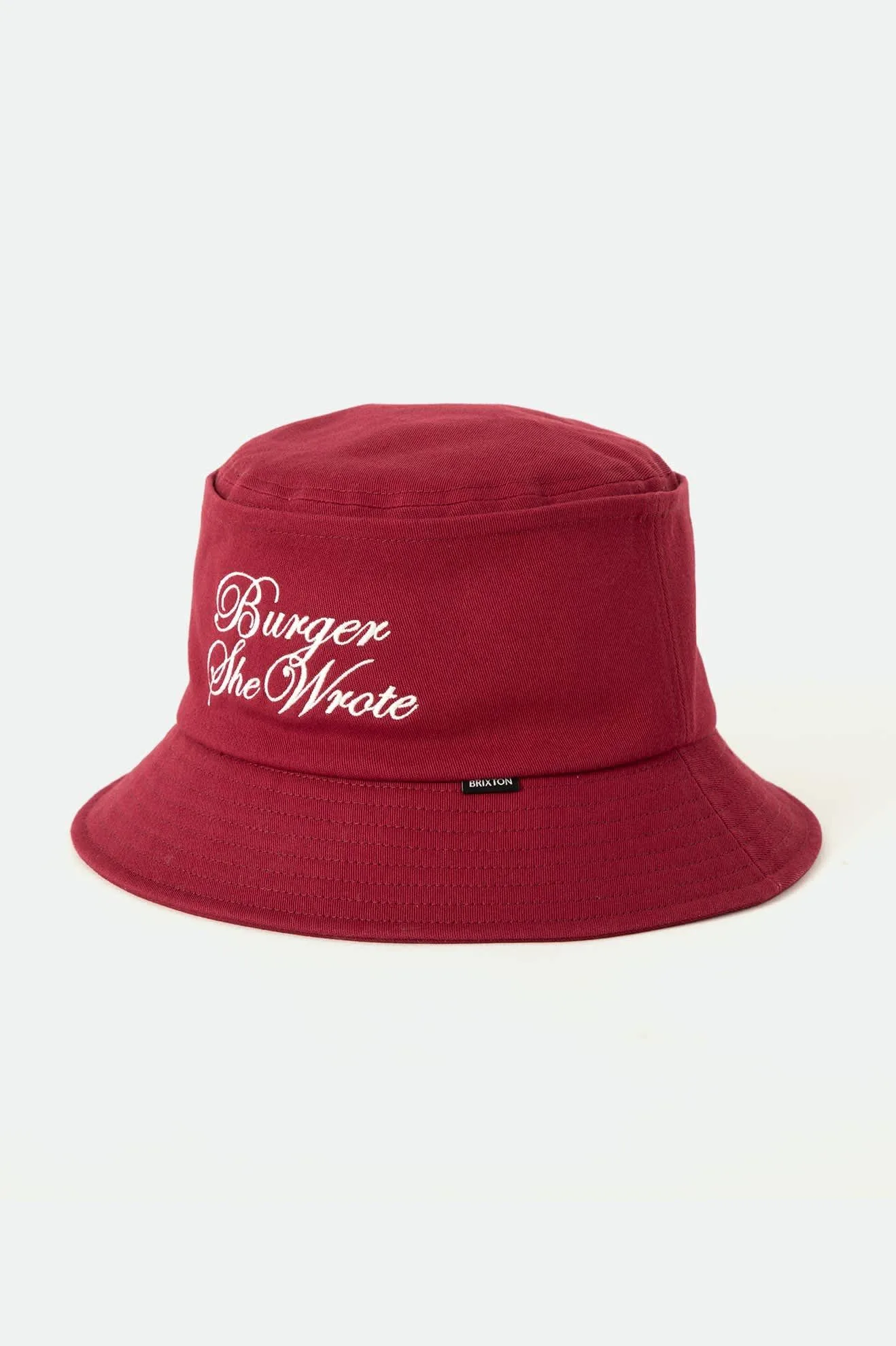 Burger She Wrote Bucket Hat – Burgundy