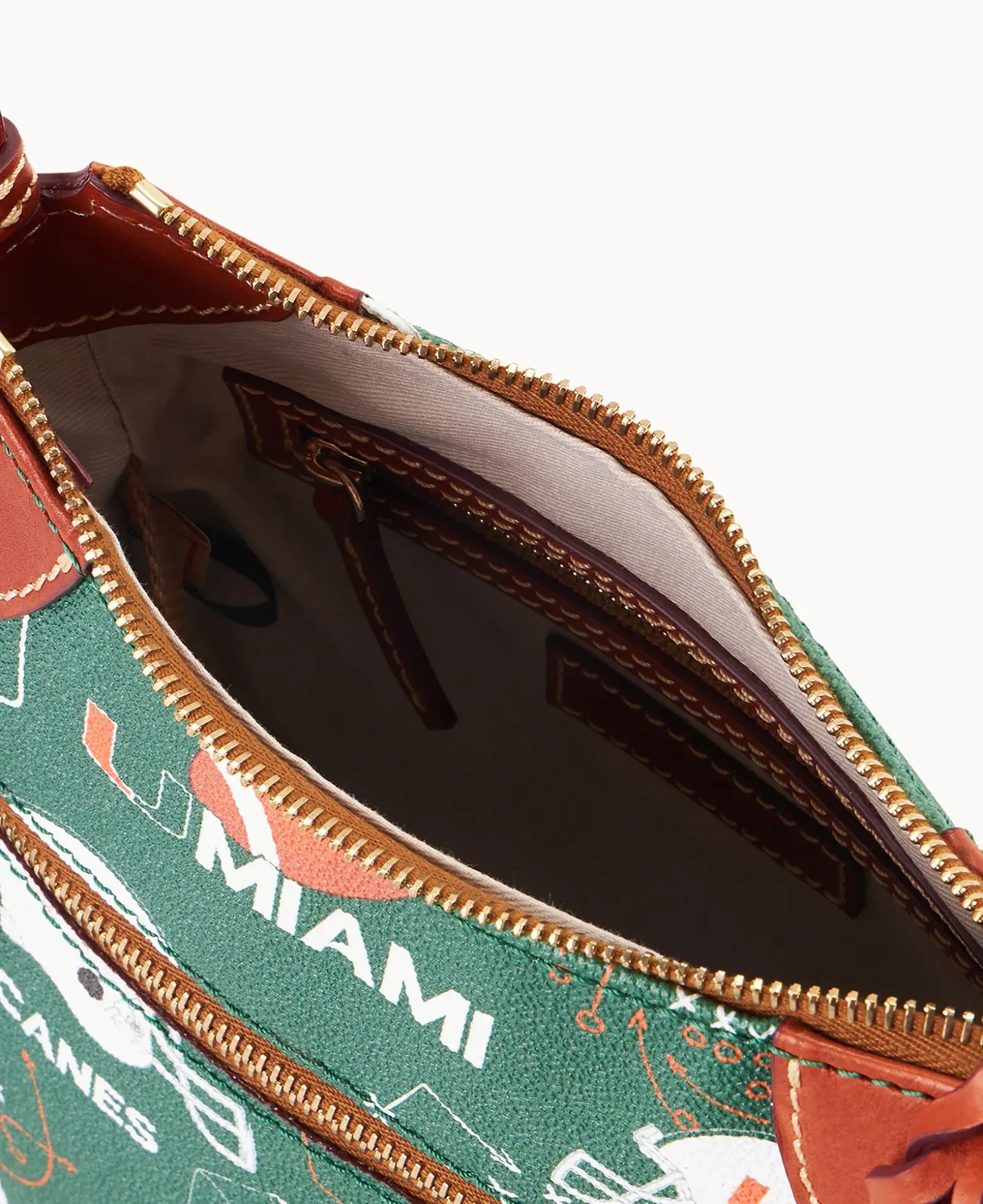 Collegiate University of Miami Front Zip Crossbody