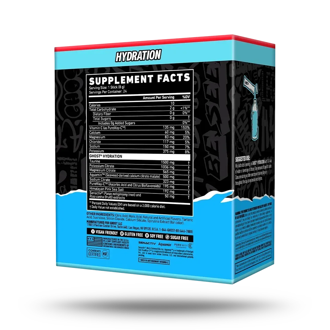 GHOST® Hydration Sticks 24-Pack – 'Merica Pop