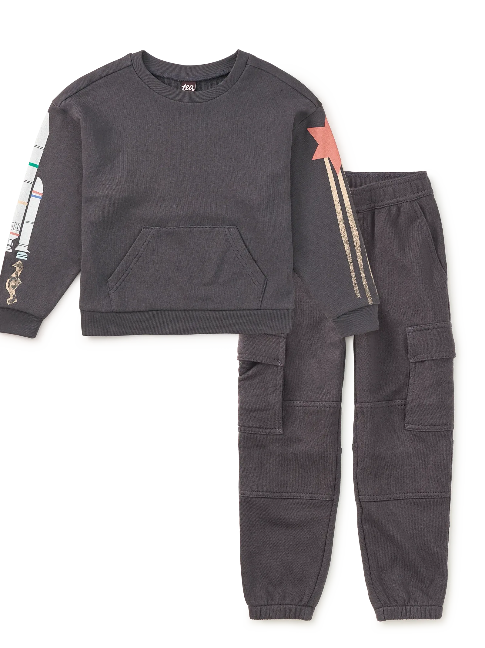 Space Age Sleeve Popover & Joggers 2-Piece Set