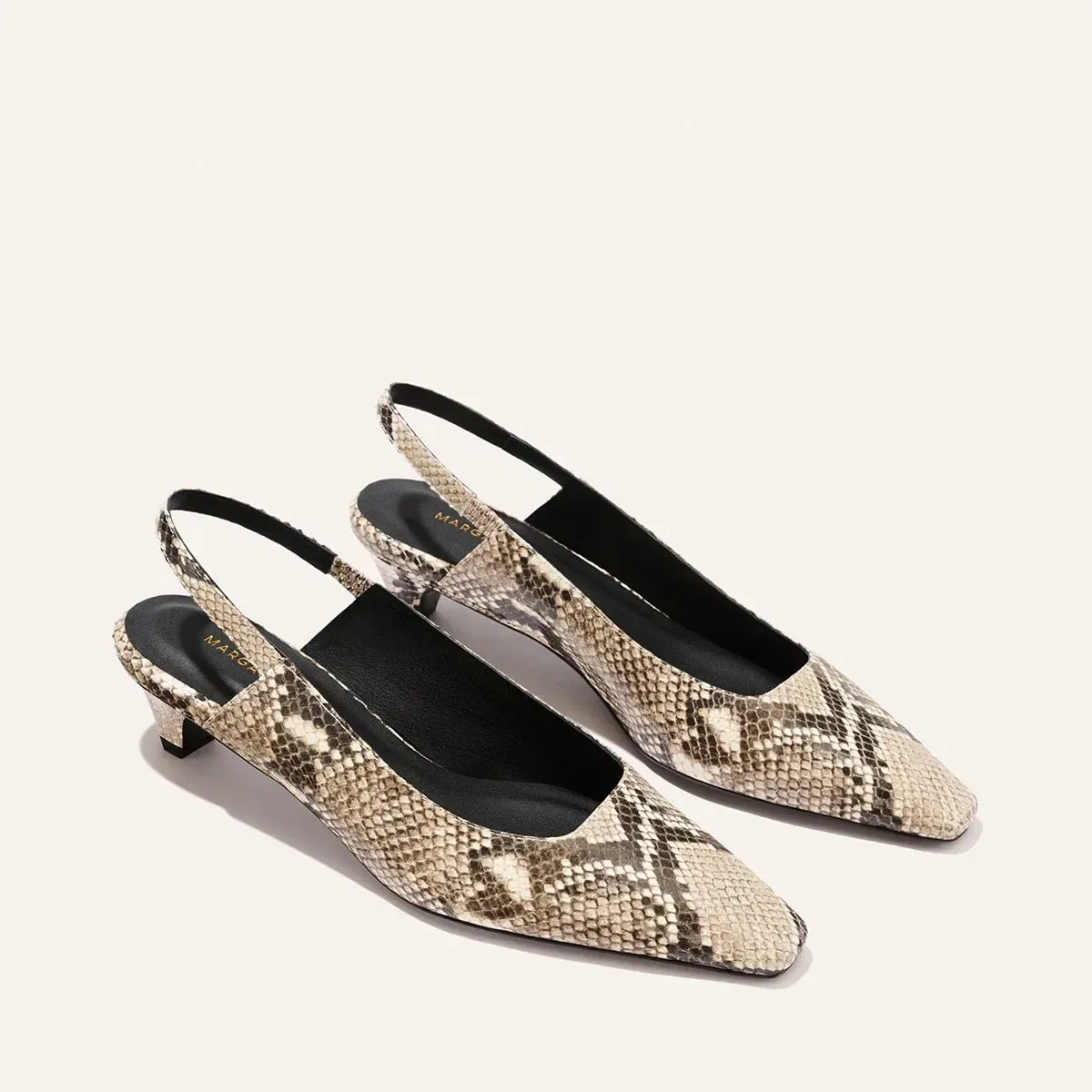 The Sofia Sling – Natural Python Embossed