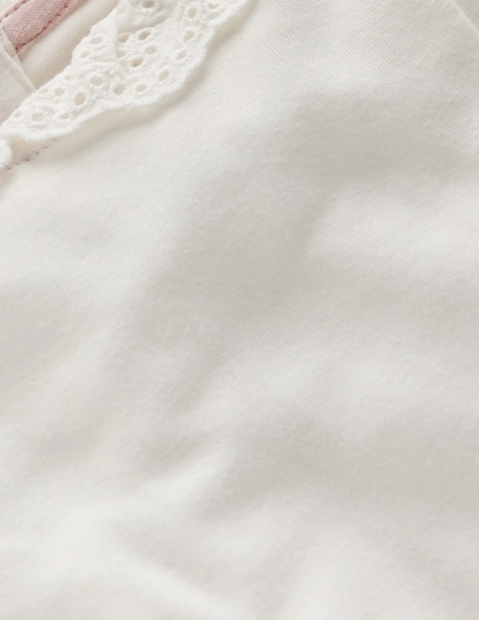 Broderie Collared Body-Ivory