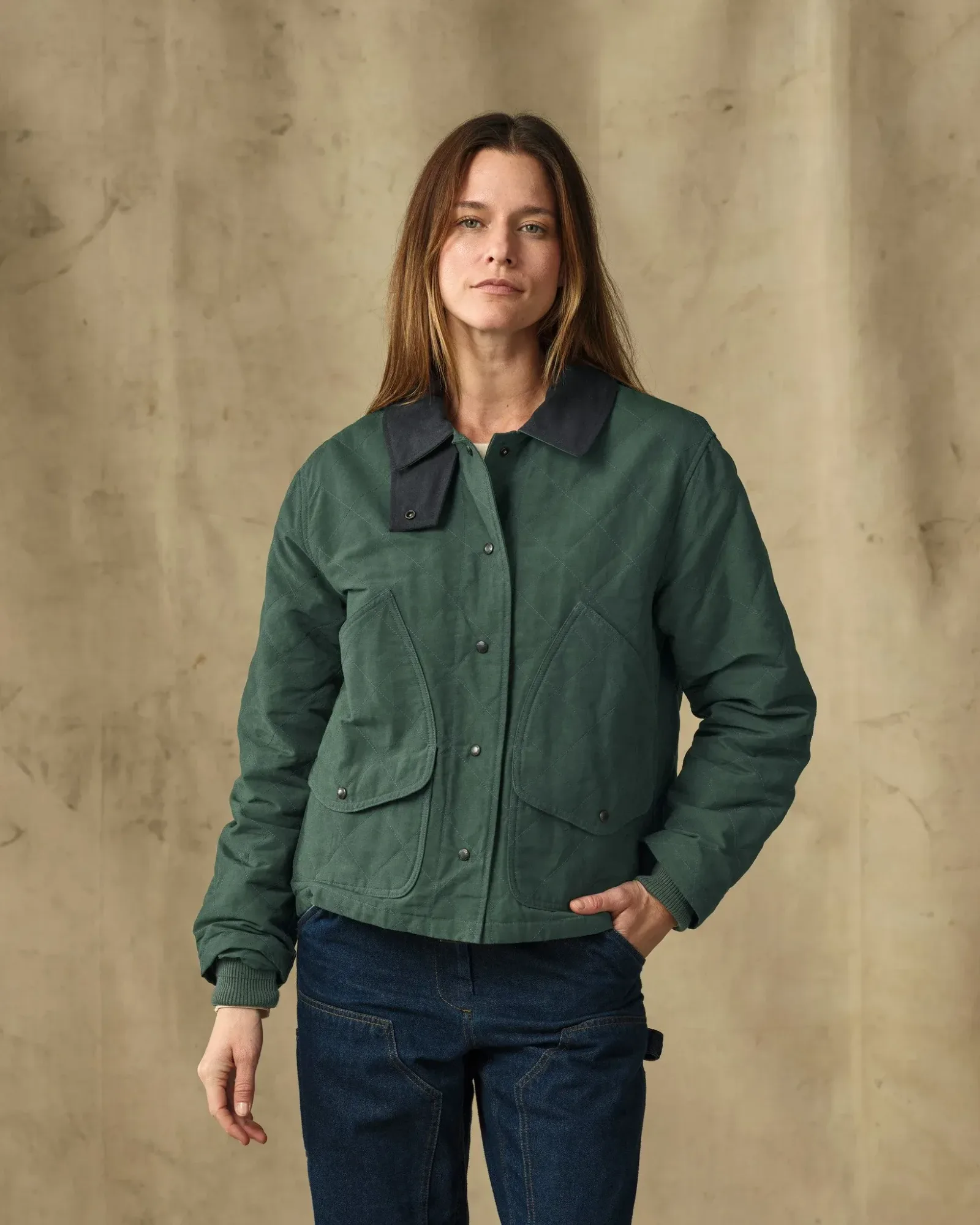 Women's Quilted Outfitter Jacket – Deep Forest