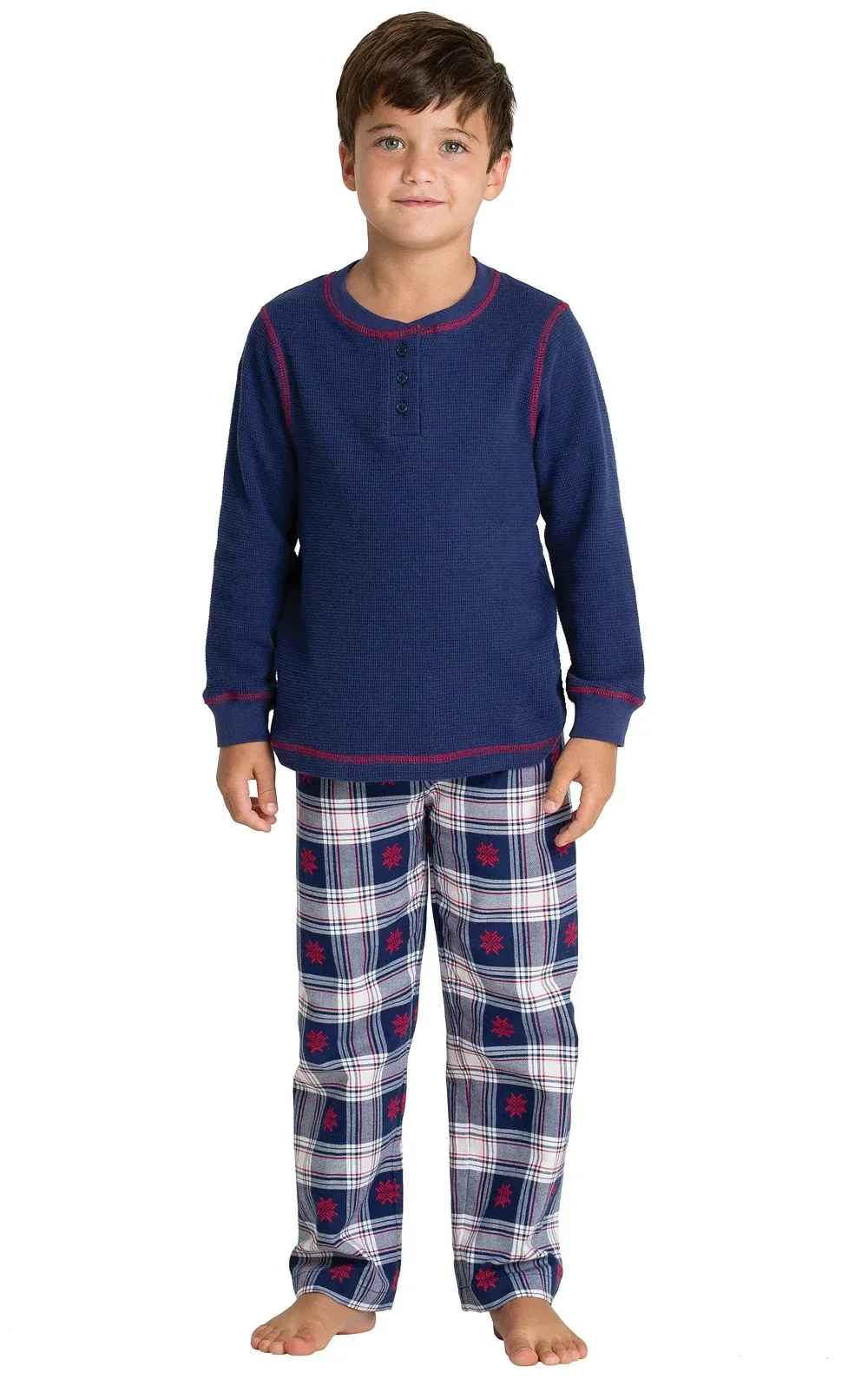 Snowfall Plaid Flannel Unisex Kids Pajamas – Dad and Me