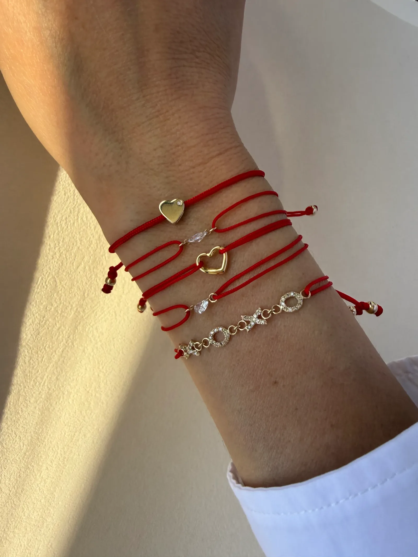 Multi Diamond Initial Fortune Bracelet