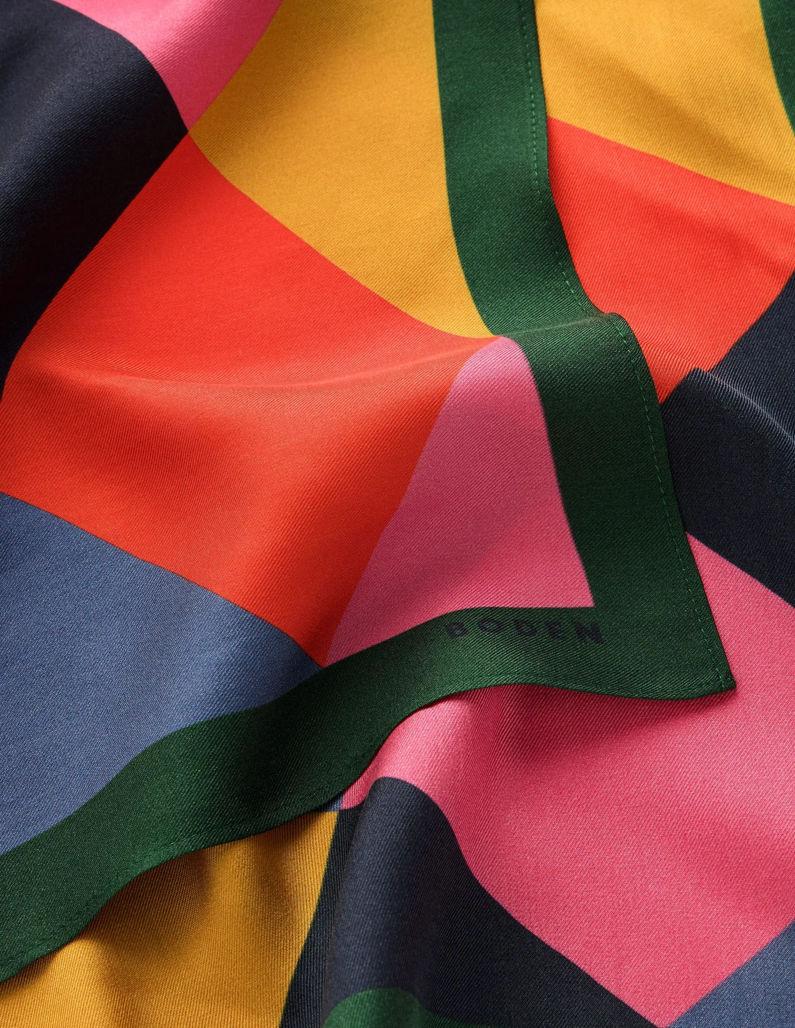 Elisabeth Silk Square Scarf-Multi Argyle