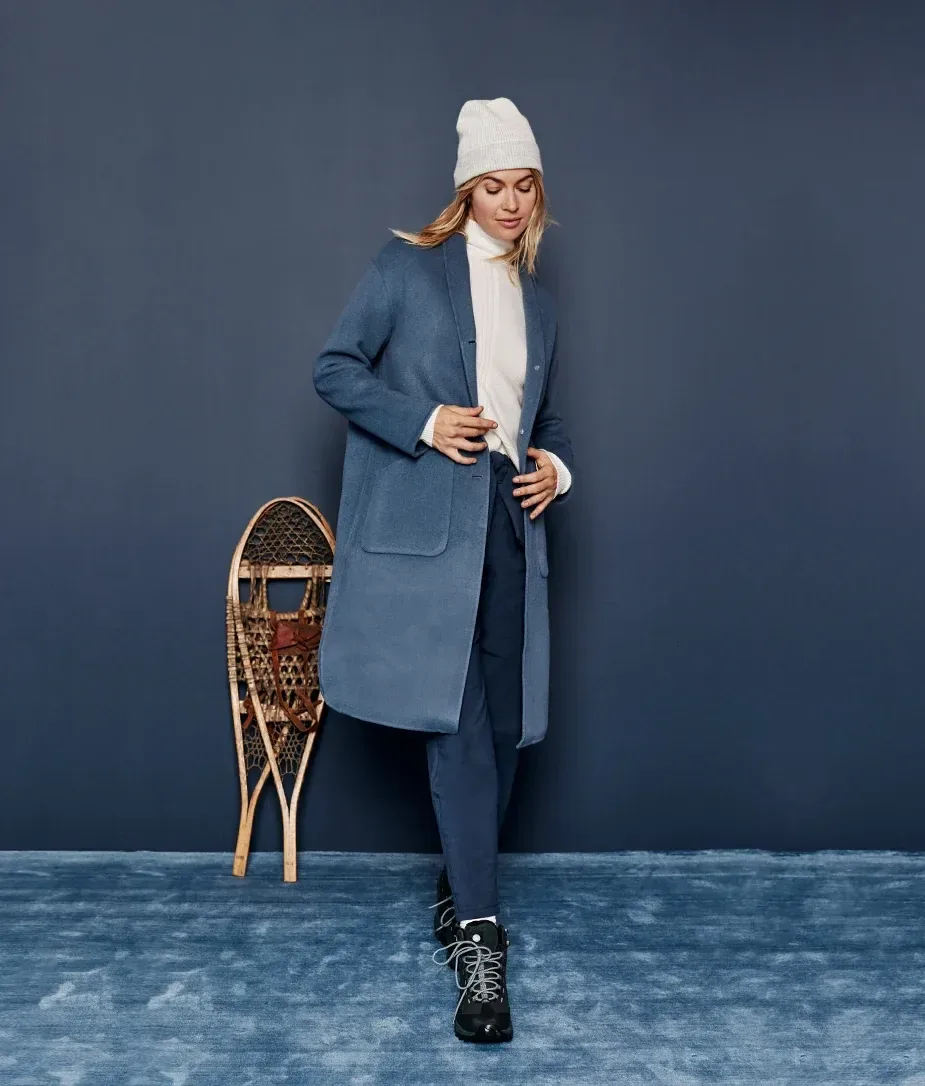 The Warmest Wool Cocoon Coat – Slate