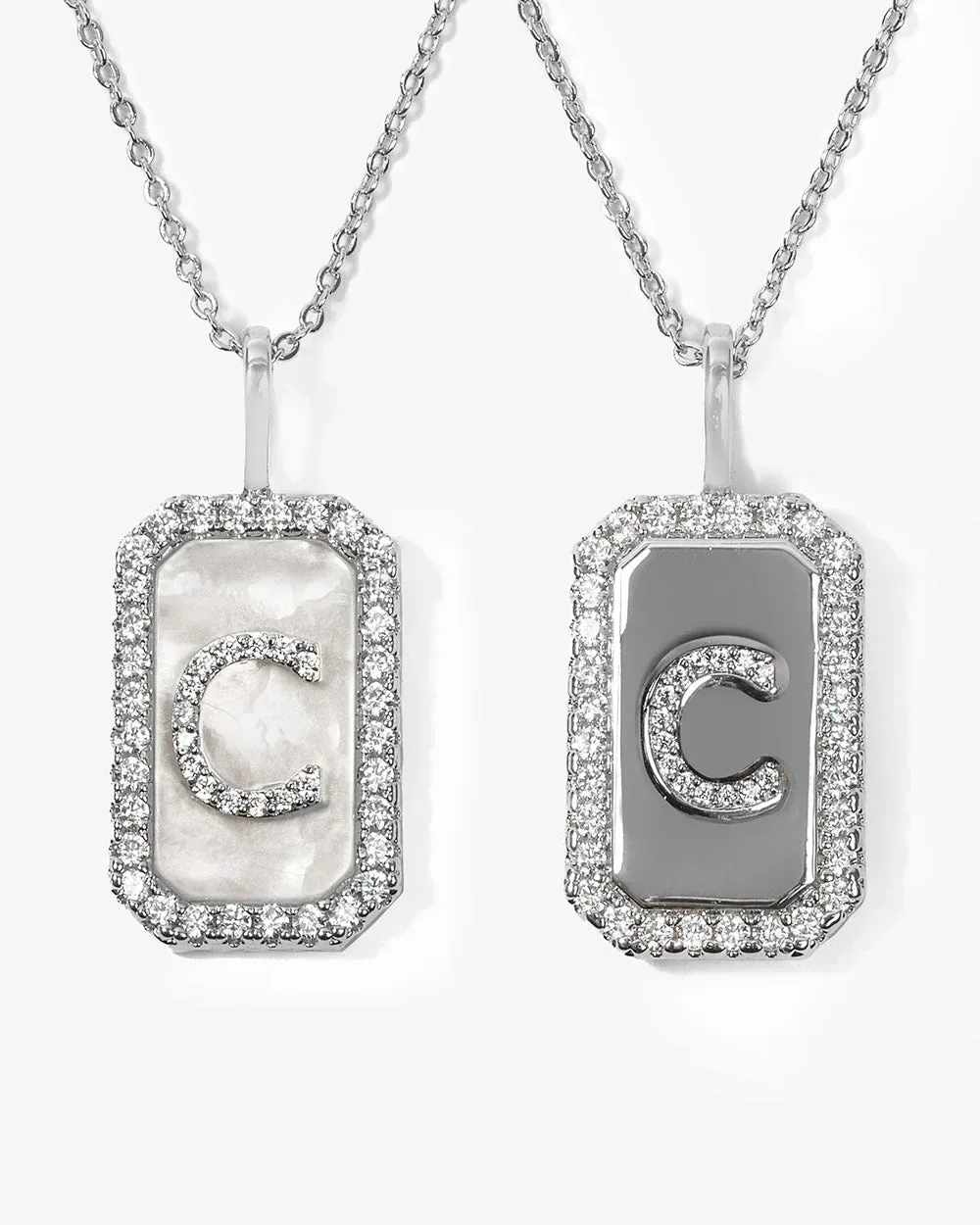 Love Letters Double Sided Necklace – Silver