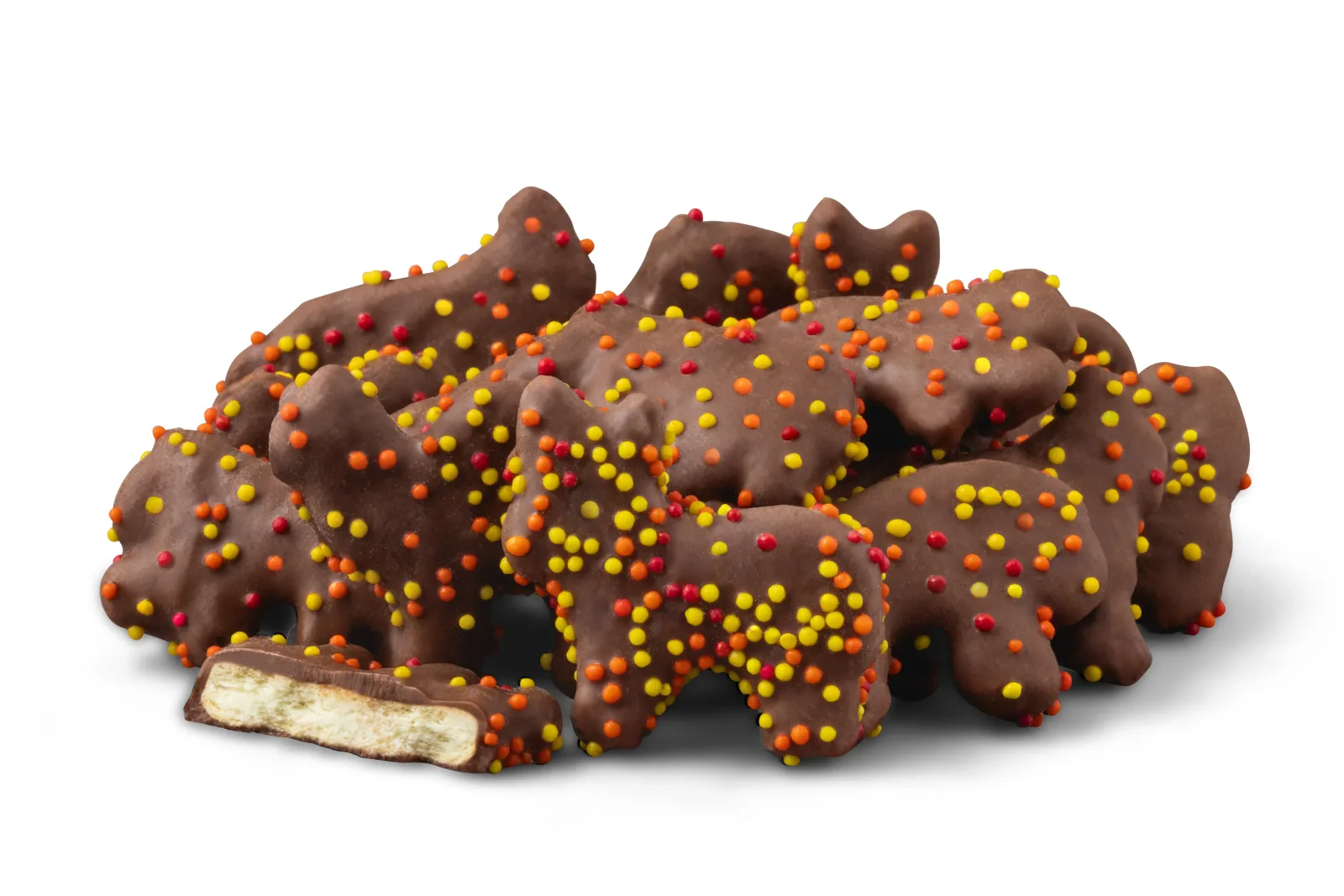Fall Chocolatey Coated Animal Crackers