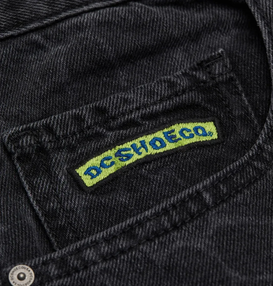 Men's Baggy Denim Snake Print Pants