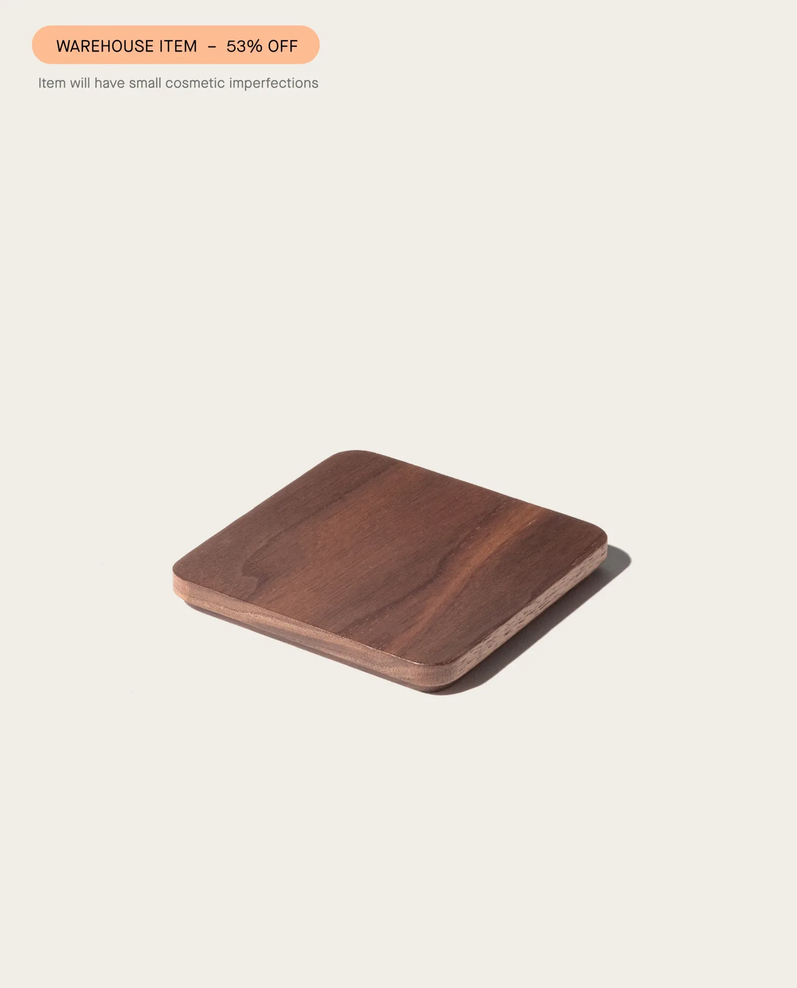 Warehouse Item – Gather Solid Wood Lid (Walnut)