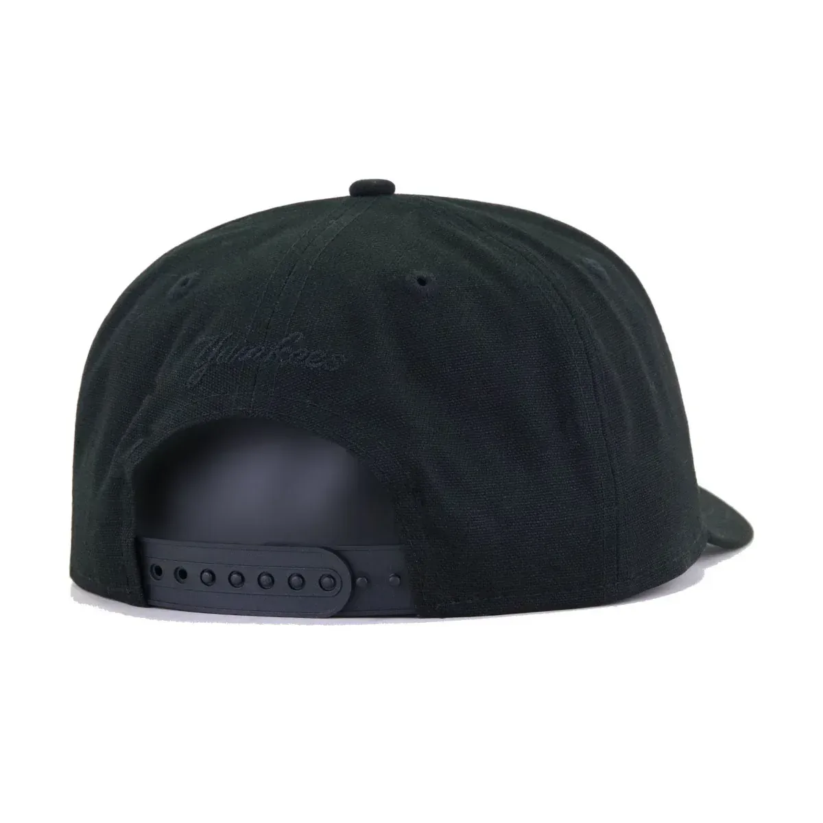 New York Yankees Black Cotton Canvas New Era 9Forty A-Frame Snapback