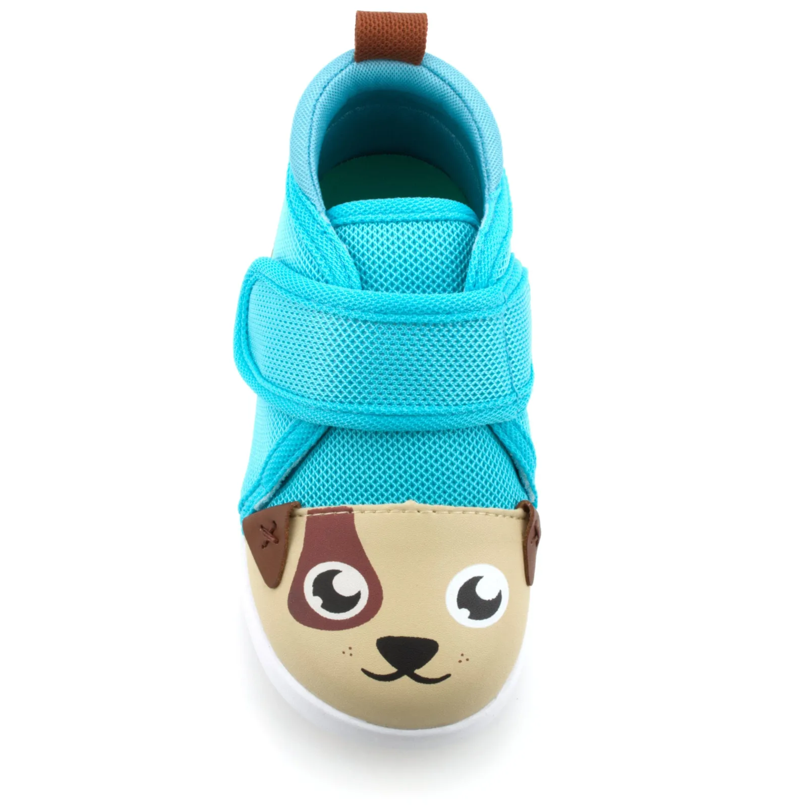 Puppy Squeaky Single Shoe for Boys and Girls V2 – Brown/White – (One Shoe Only)