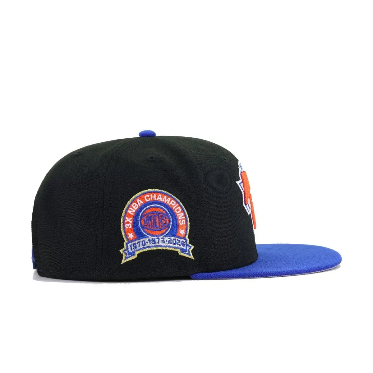 New York Knicks Black Majestic Blue 3x NBA Champions New Era 9Fifty Snapback