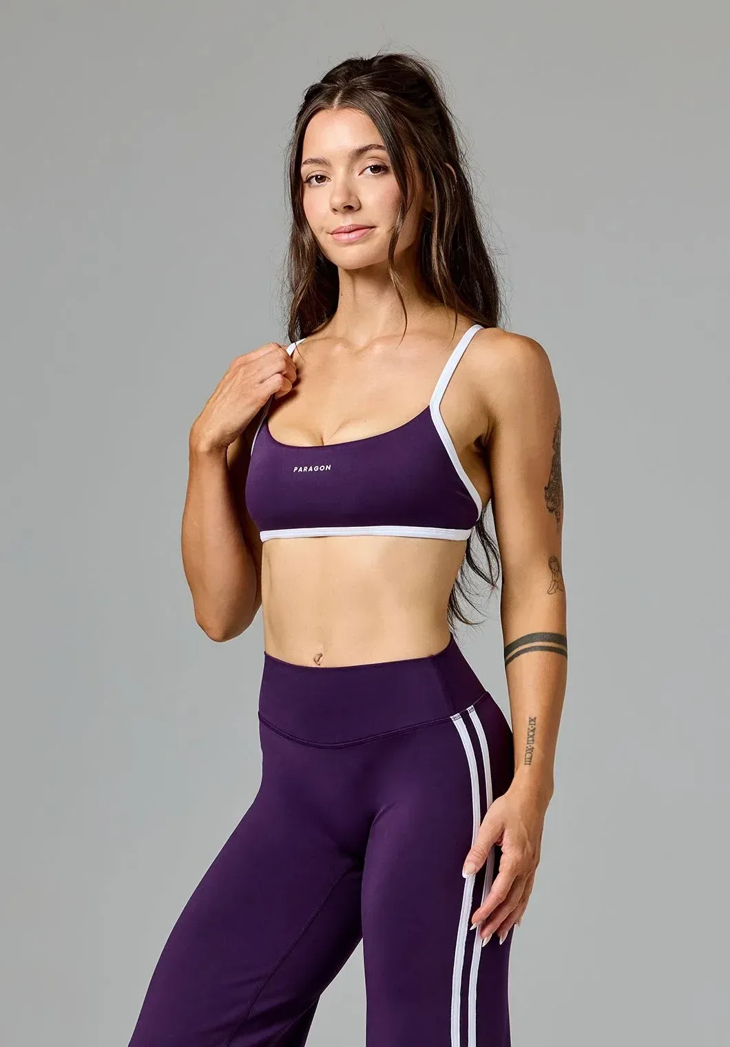 Reluna™ Contrast Square Neck Sports Bra Jasmine