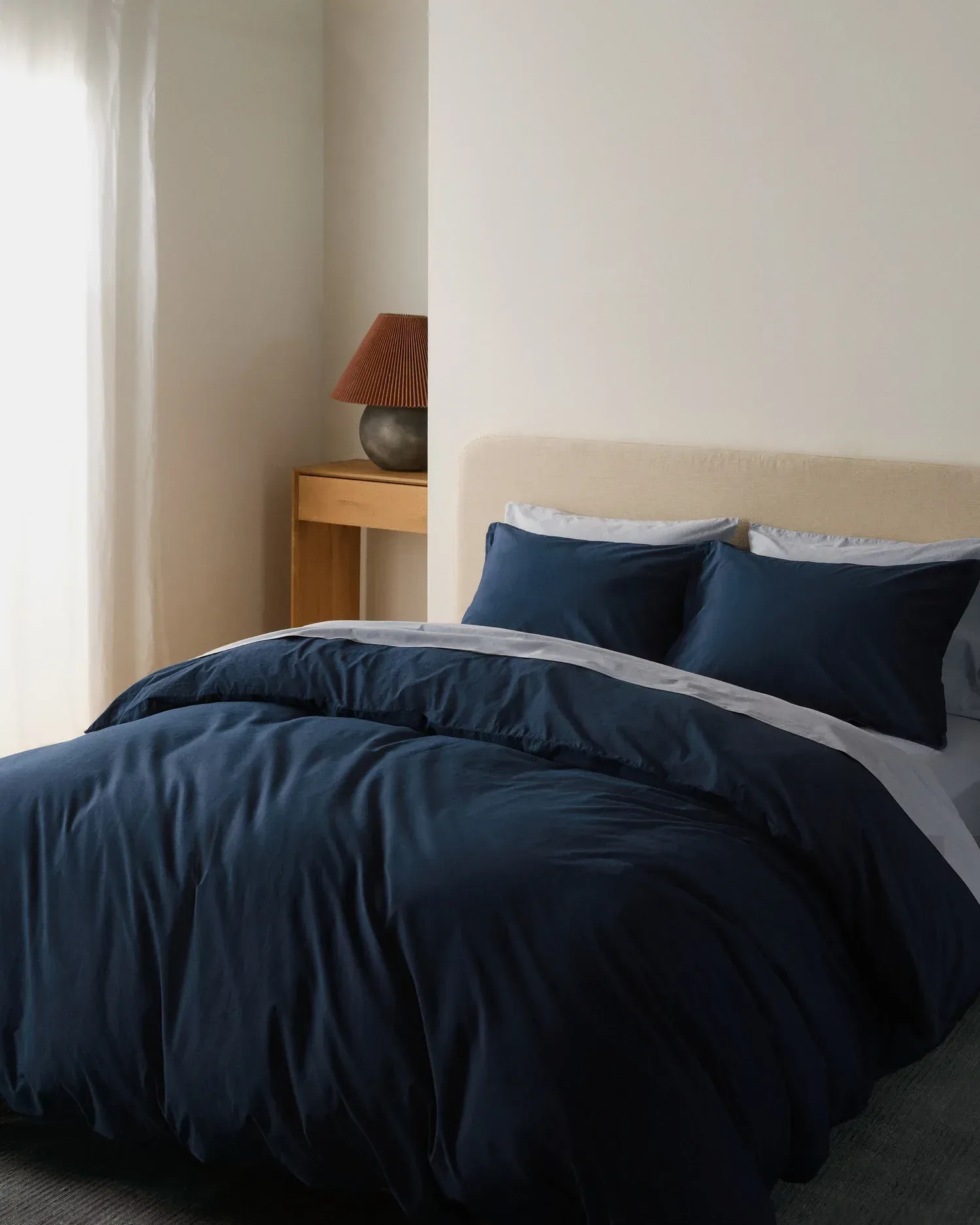 Percale Duvet Cover (Ink)