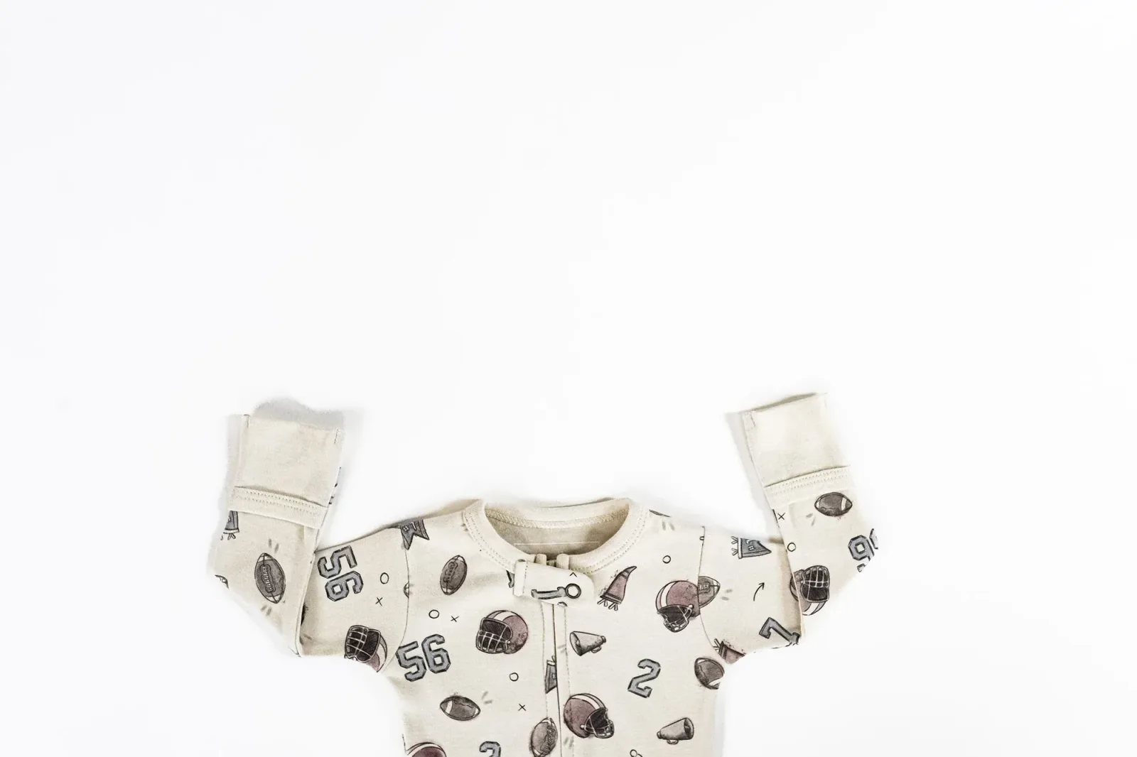 Touchdown – Organic Zipper Footie