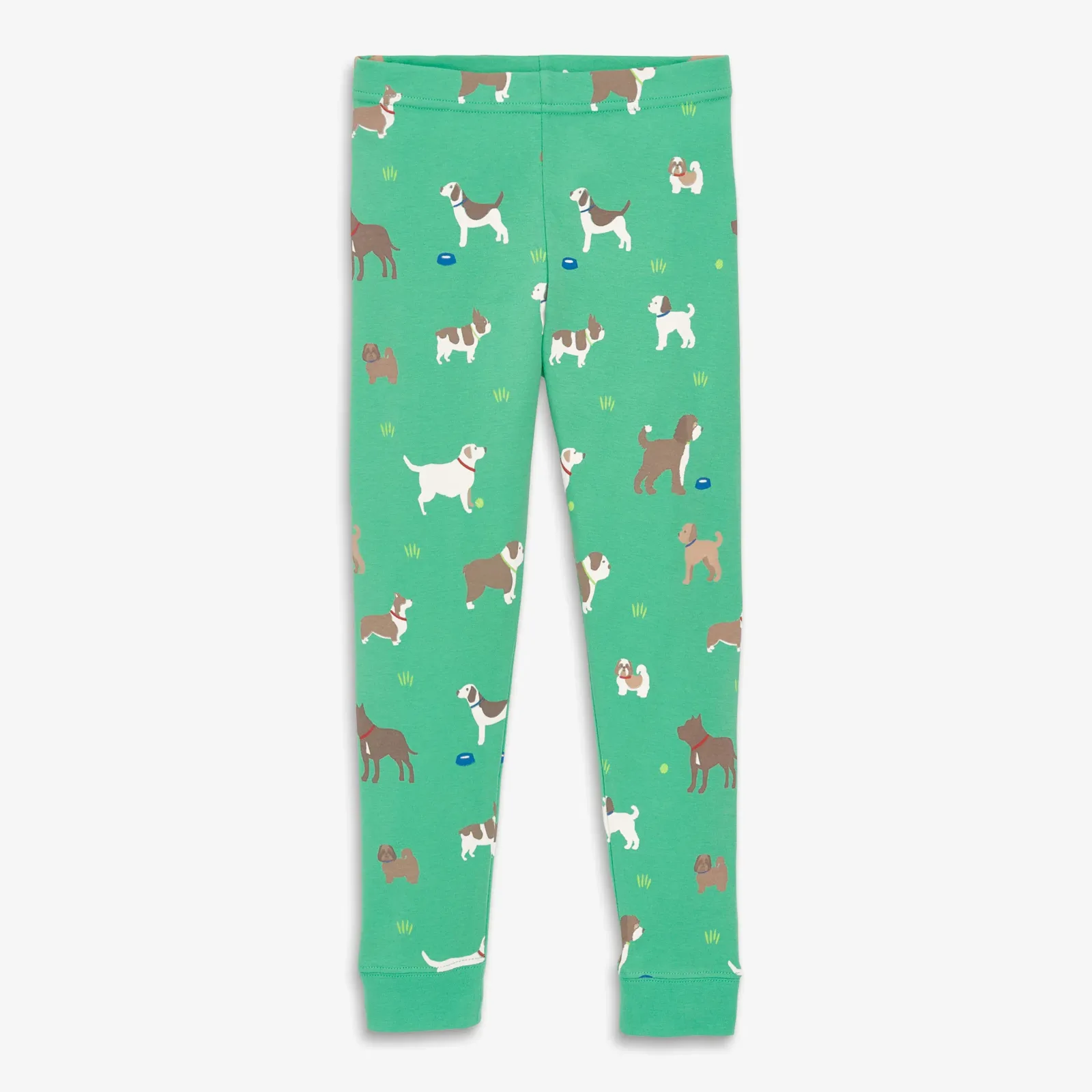 Kids organic PJ pant in dog park