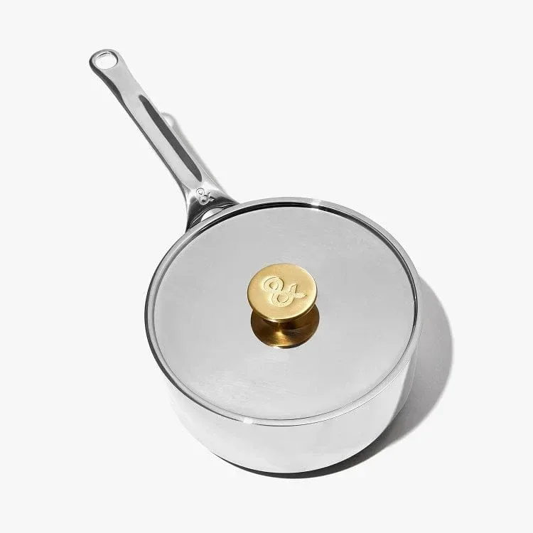 5-Ply Stainless Steel Sauce Pan + Lid 2.5qt