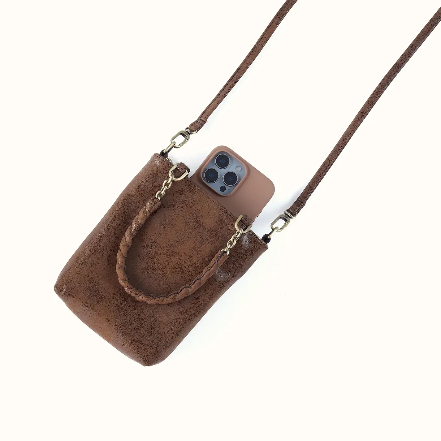 Tennessee Mini Bag In Buffed Leather – Mocha