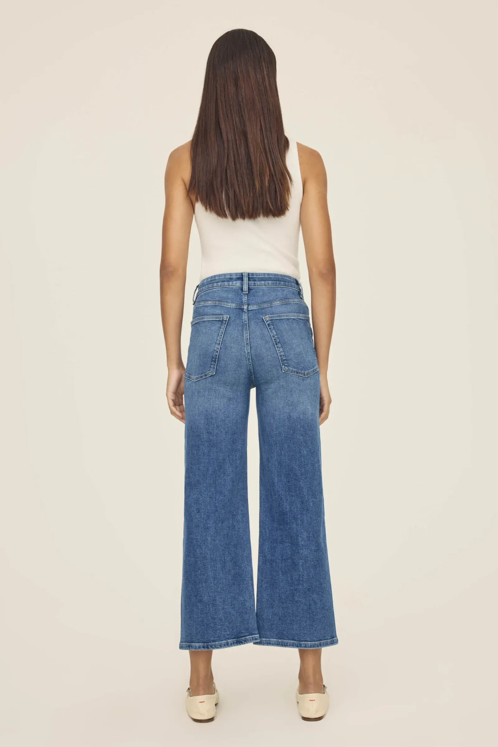 Icn – Cropped Wide Leg Jeans – Crossroads