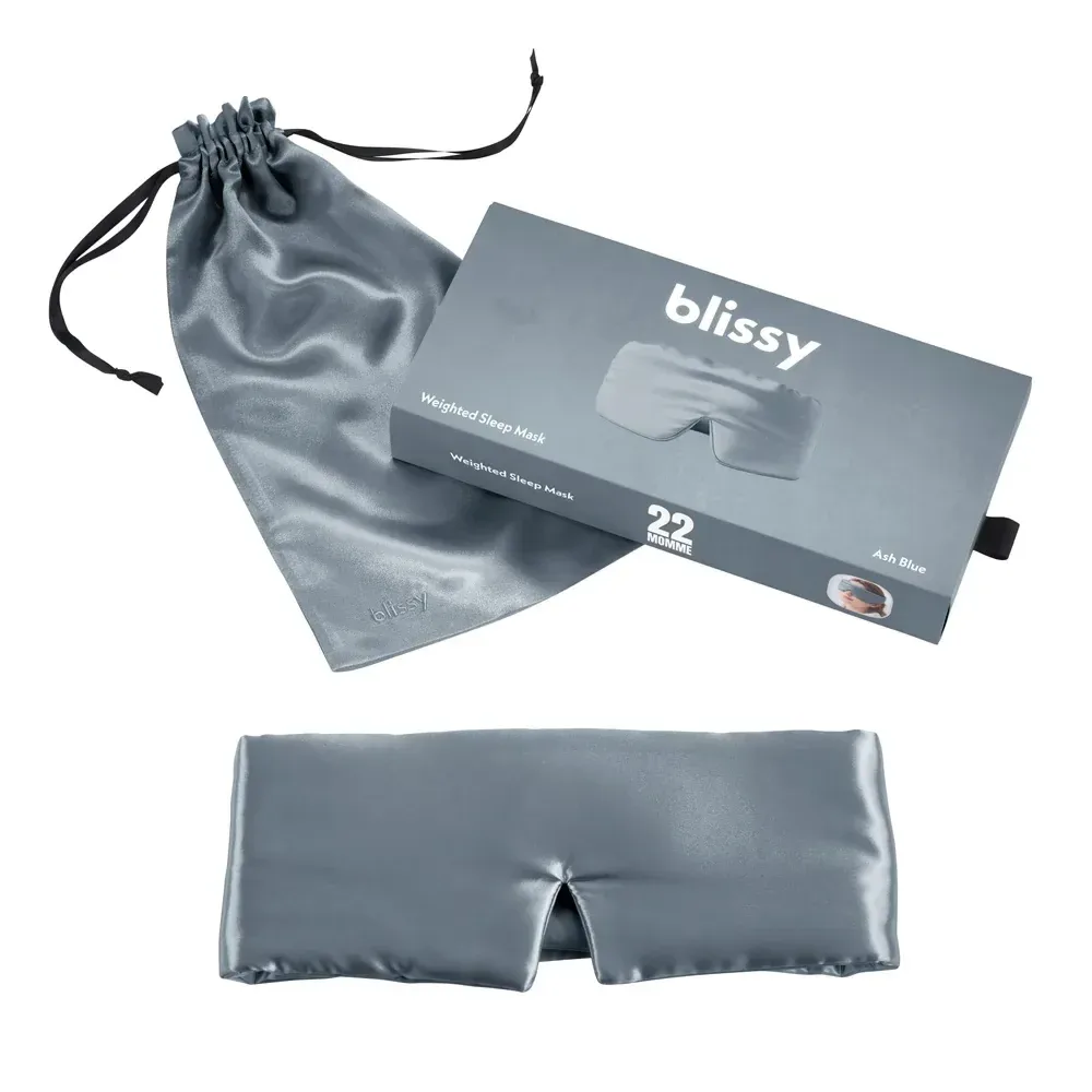 Sleep Mask – Ash Blue – Weighted