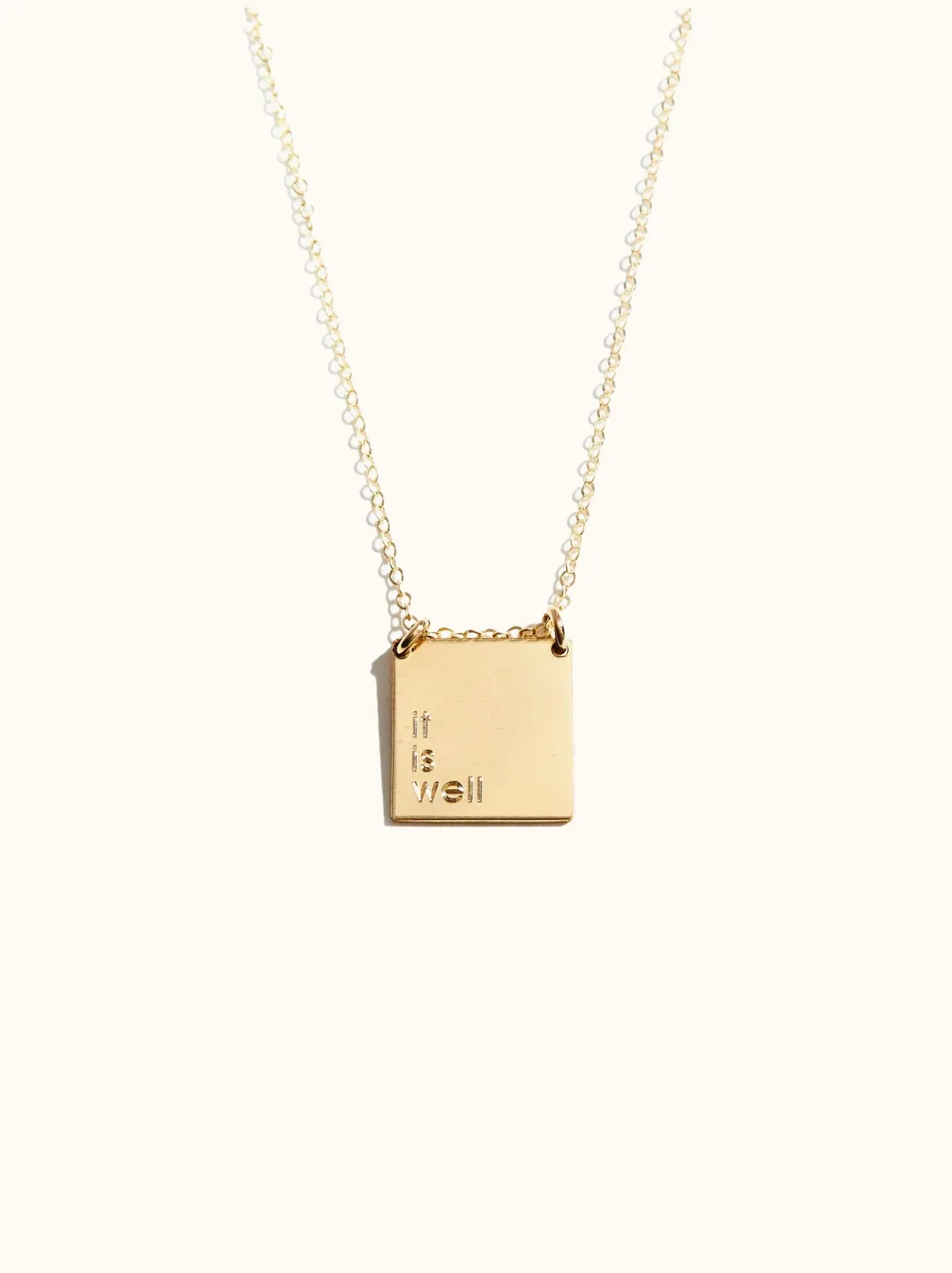 Engravable Phrase Necklace