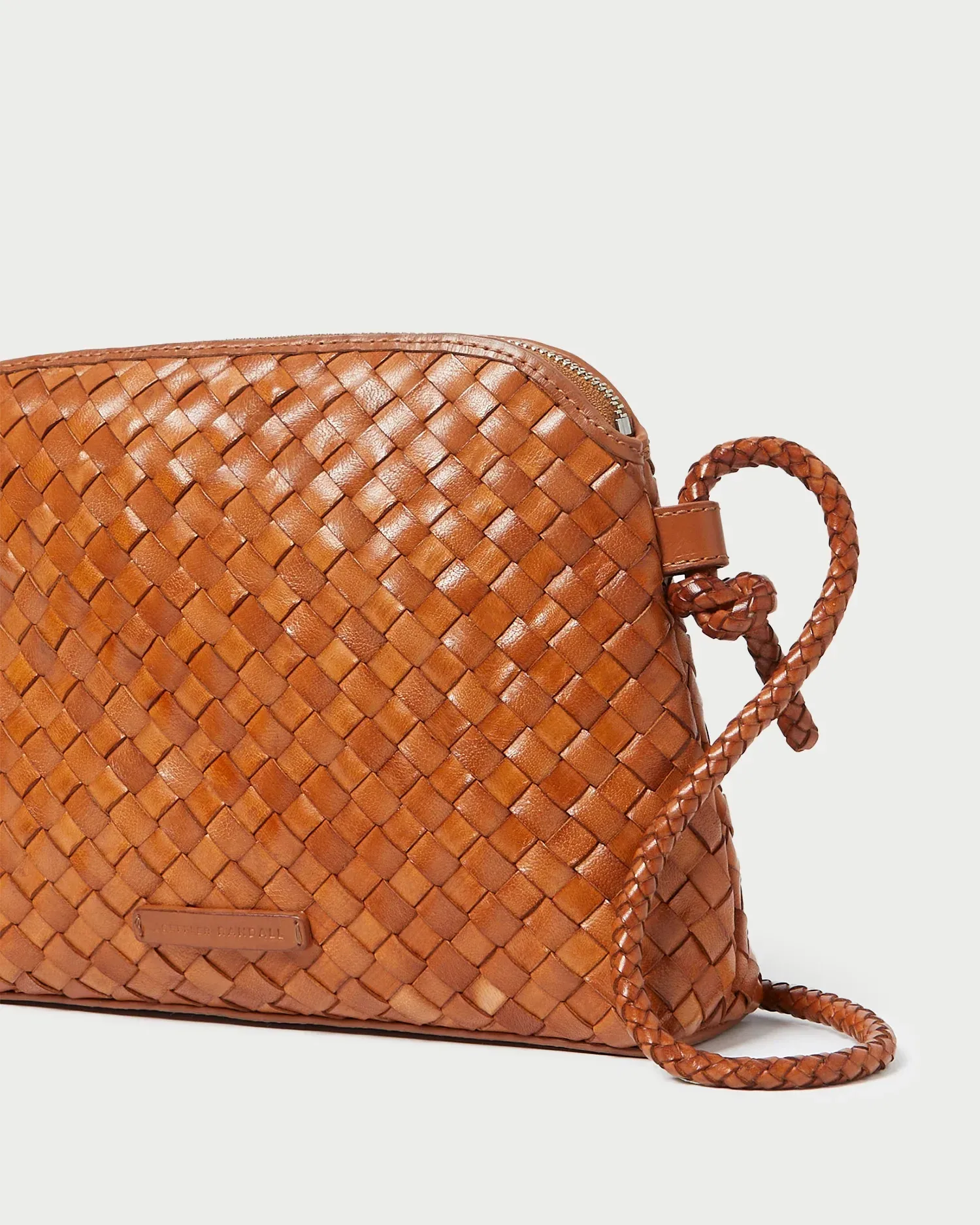 Mallory Timber Woven Leather Crossbody