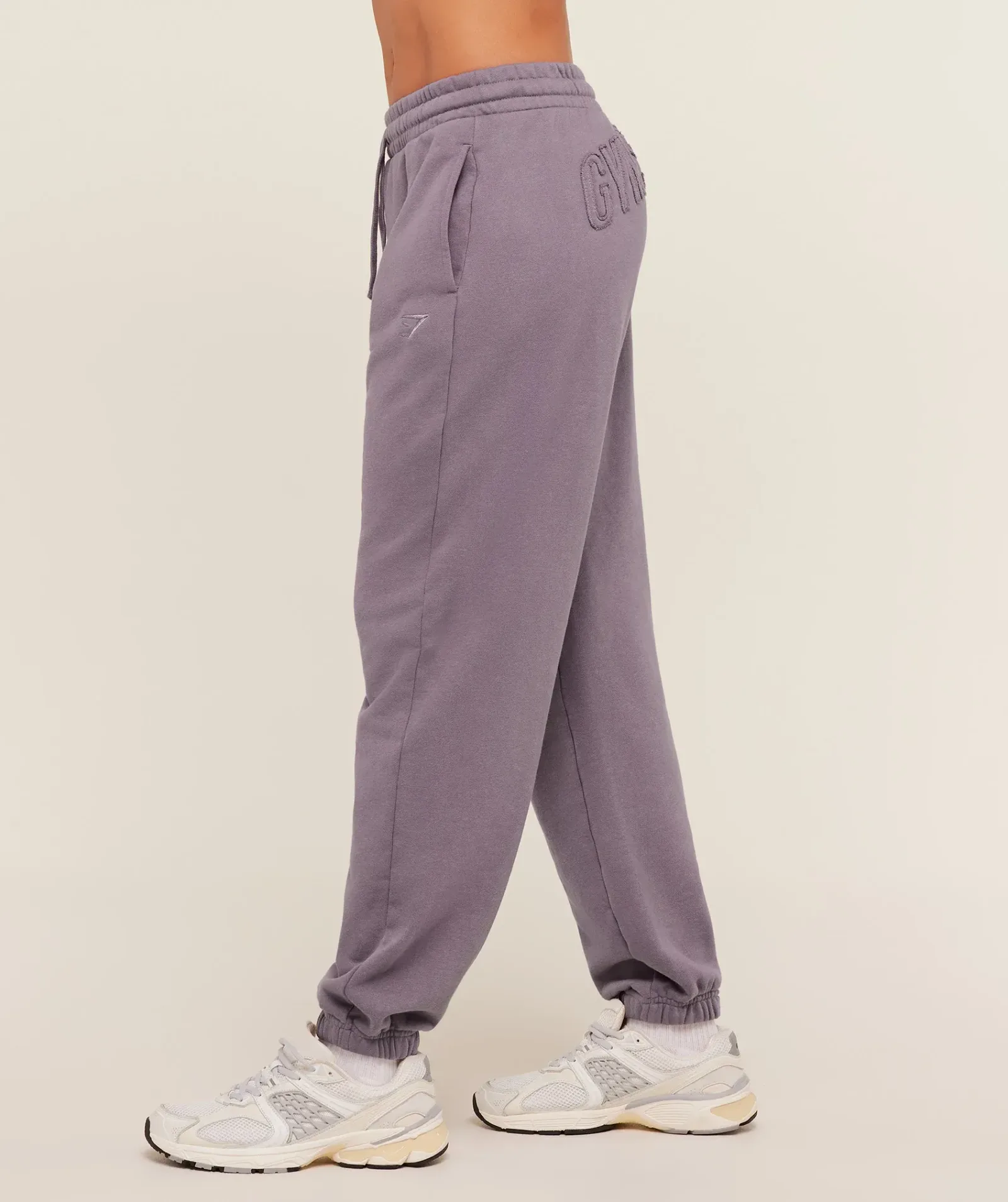 Gymshark Power Washed Cuff Joggers – Dusk Purple/Wash