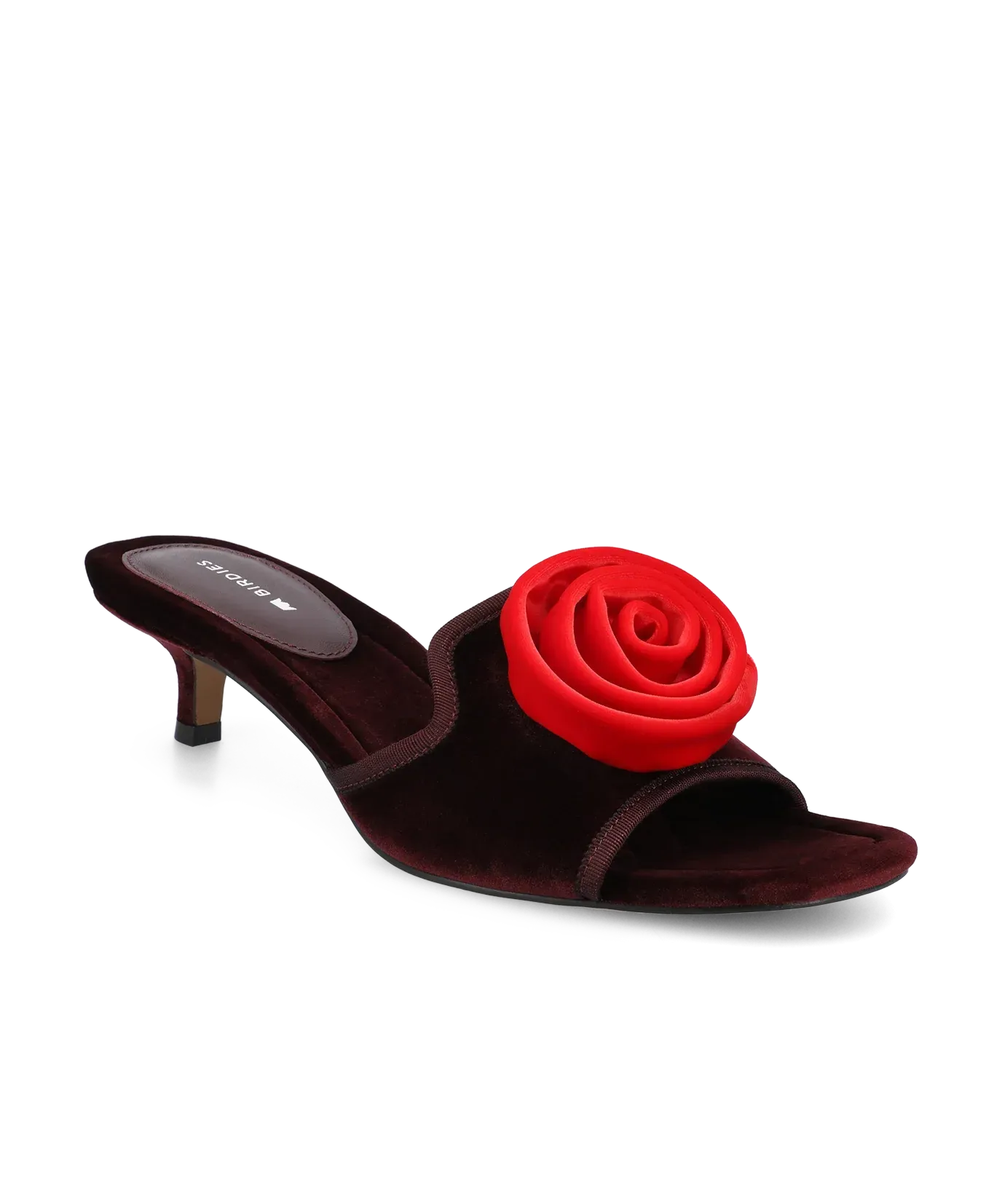 The Kiwi Kitten Flower – Burgundy Velvet
