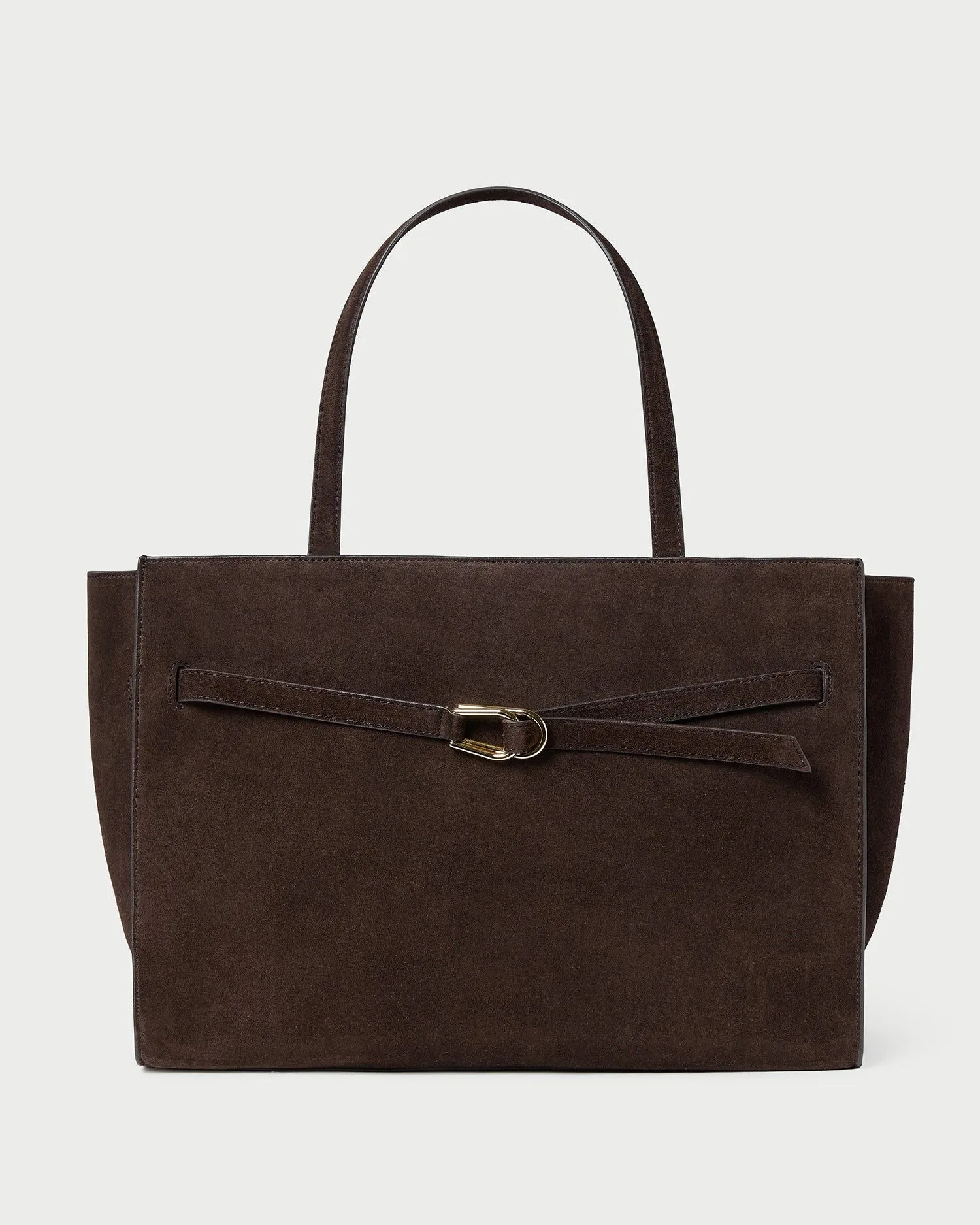 Aidan Brown Suede Work Tote