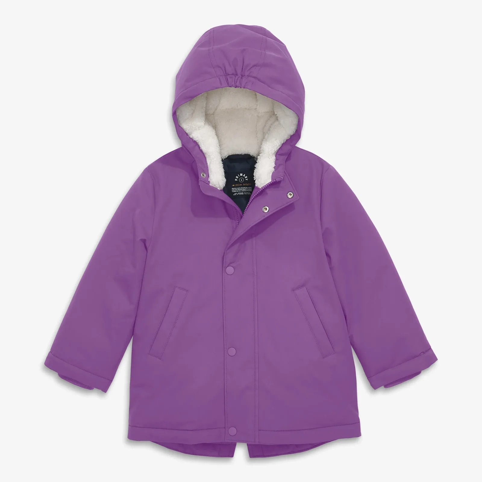 Kids weatherproof parka puffer