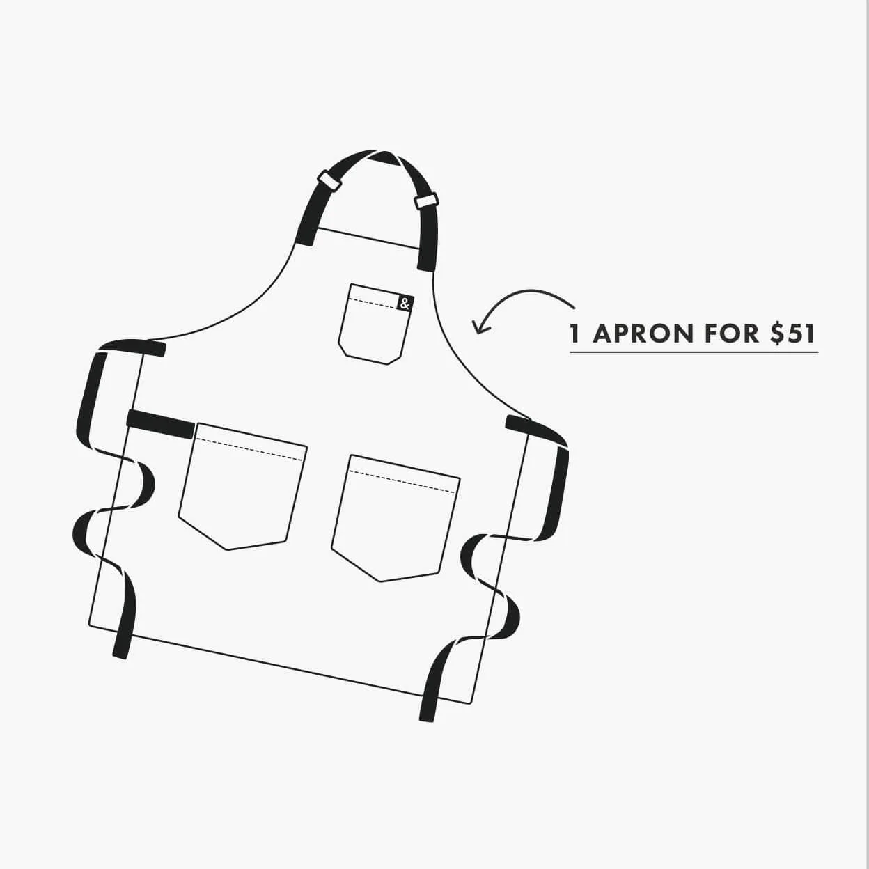 Overstocked Icons Apron Sale