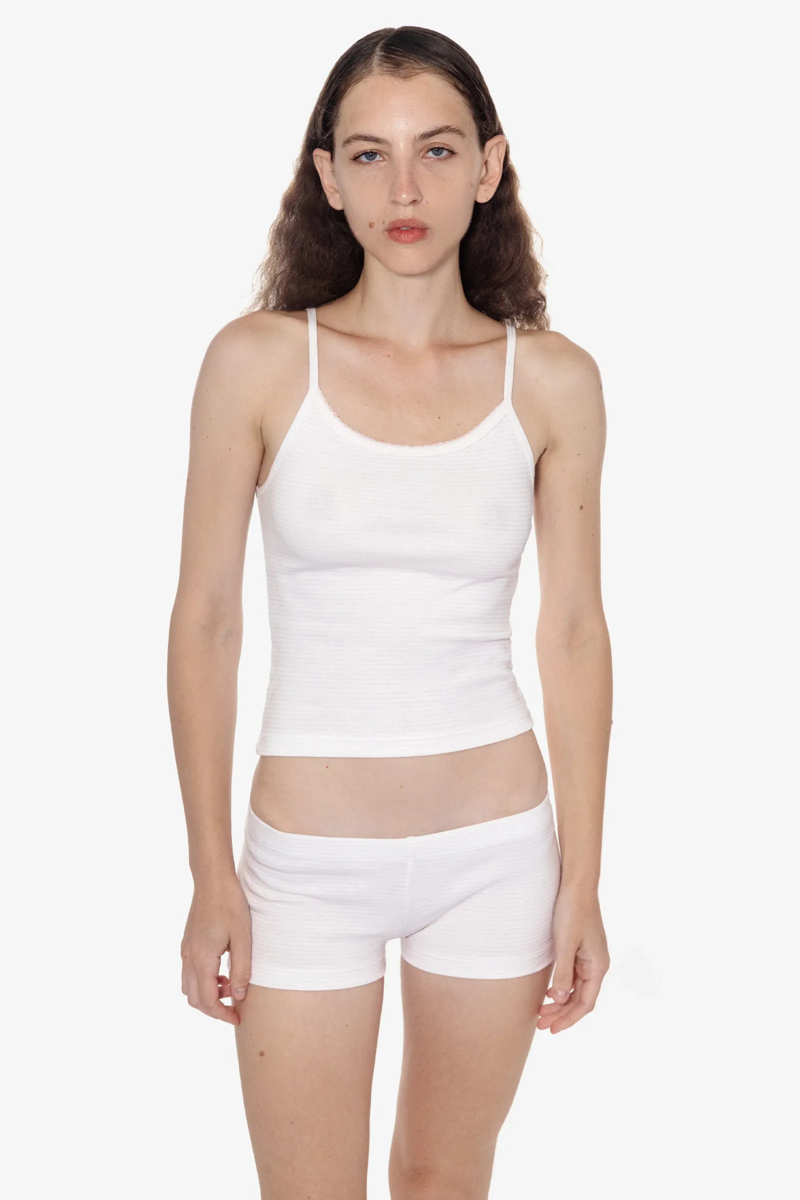 4332P – Printed Baby Rib Mini Short