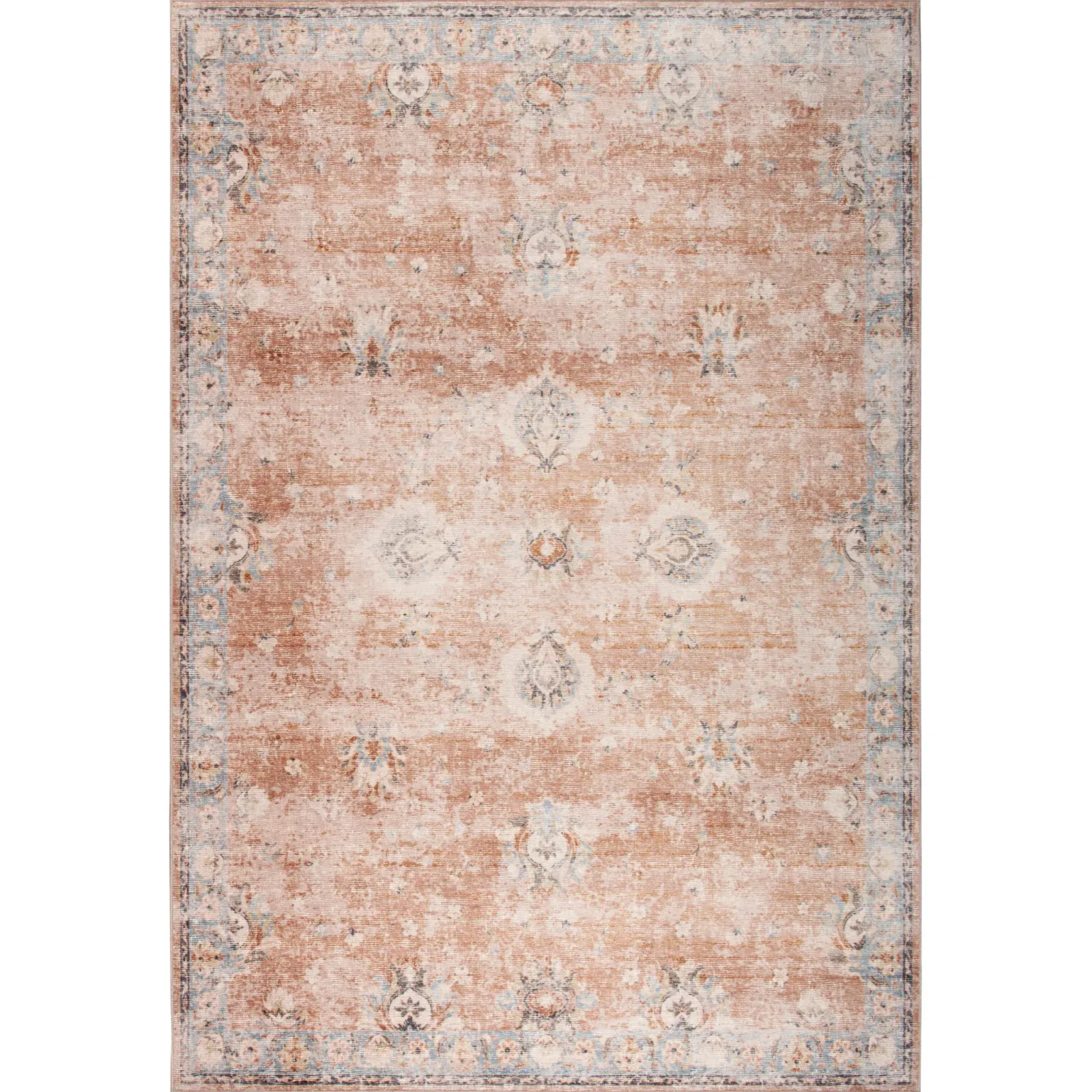 Shiraz – Terracotta/Sky (Rug Cover)