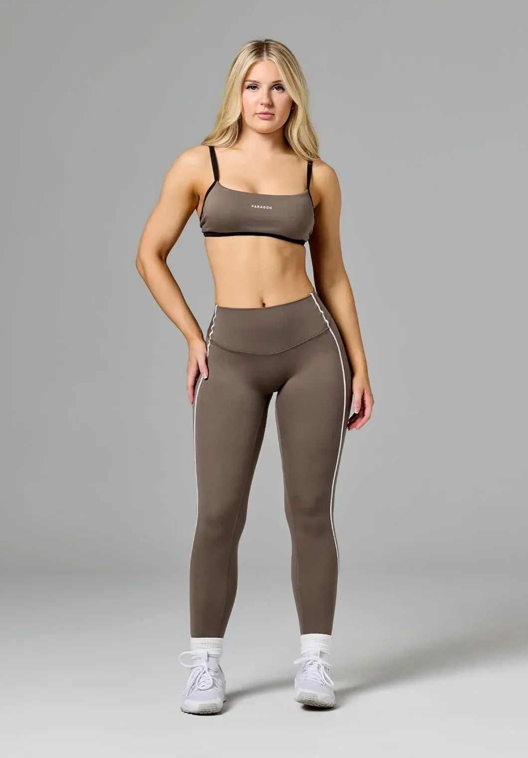 Reluna™ Contrast-Piping Sculptseam® Plus High-Rise Legging Thyme