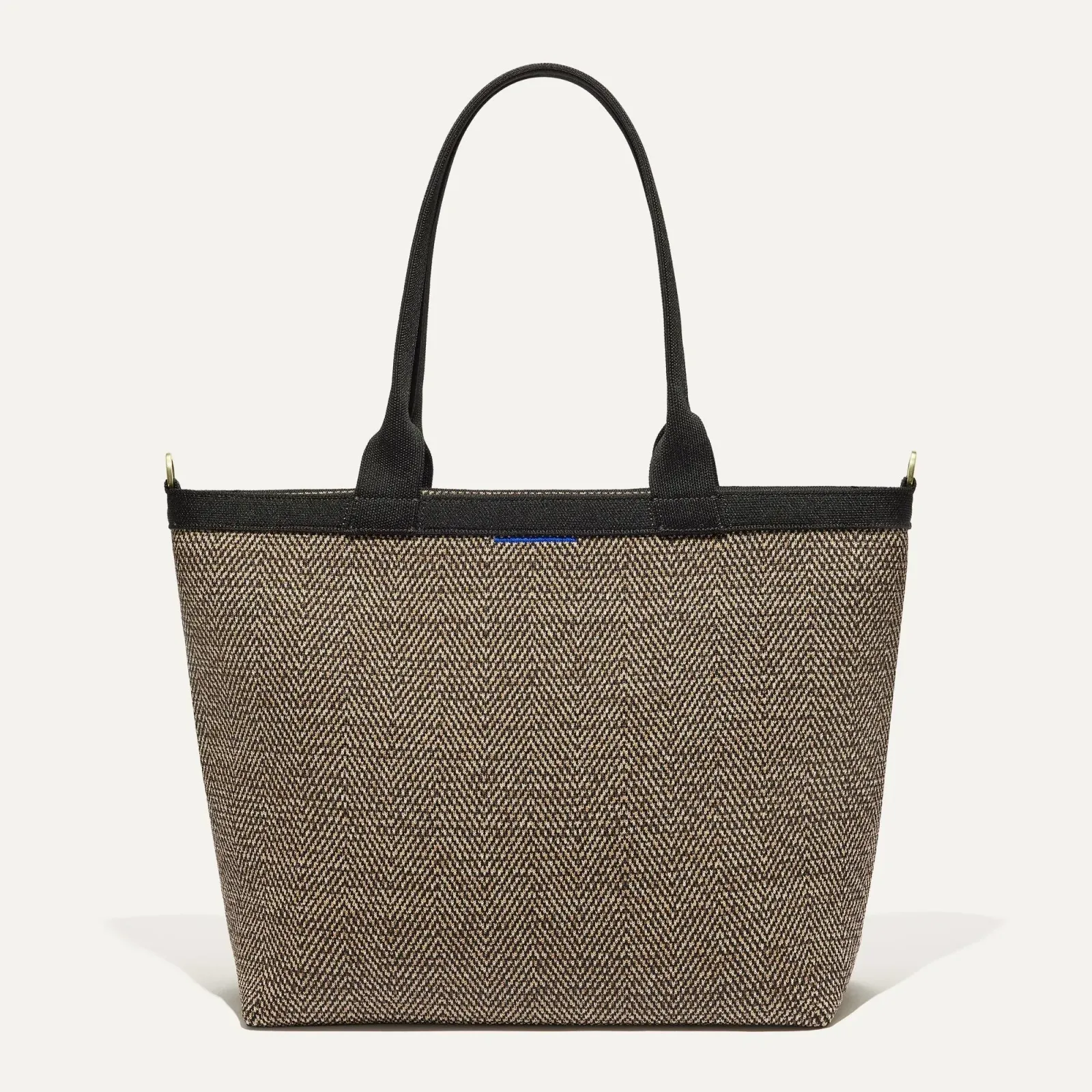 The Lightweight Zip Tote – Cacao Herringbone