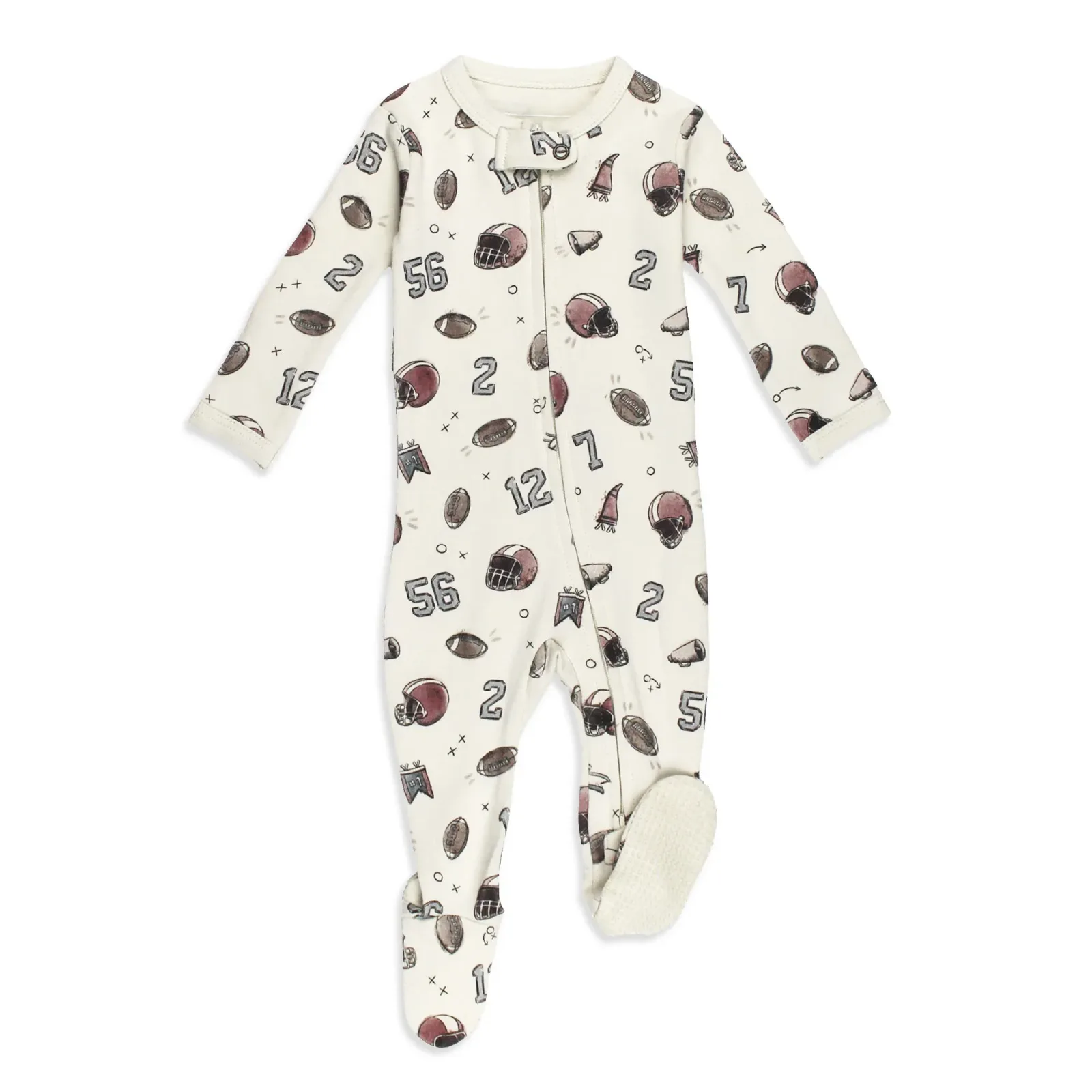 Touchdown – Organic Zipper Footie