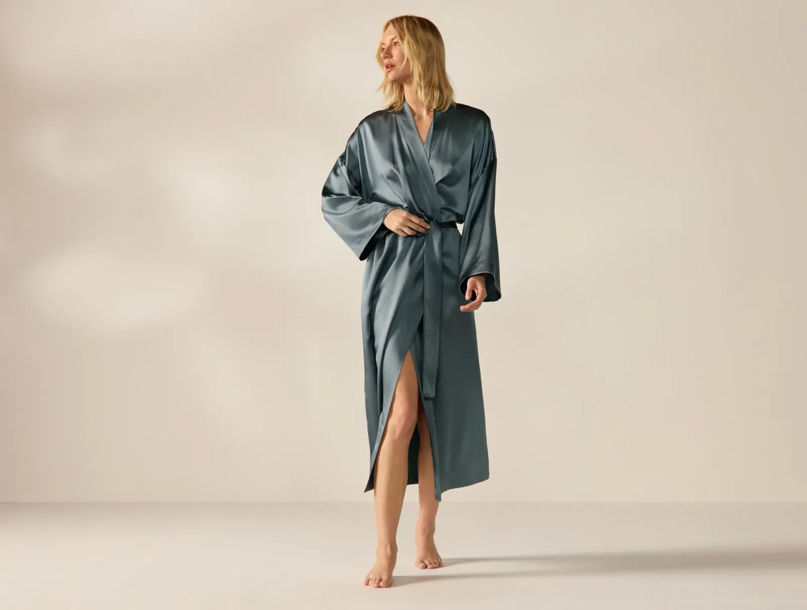 Selene Organic Silk Robe