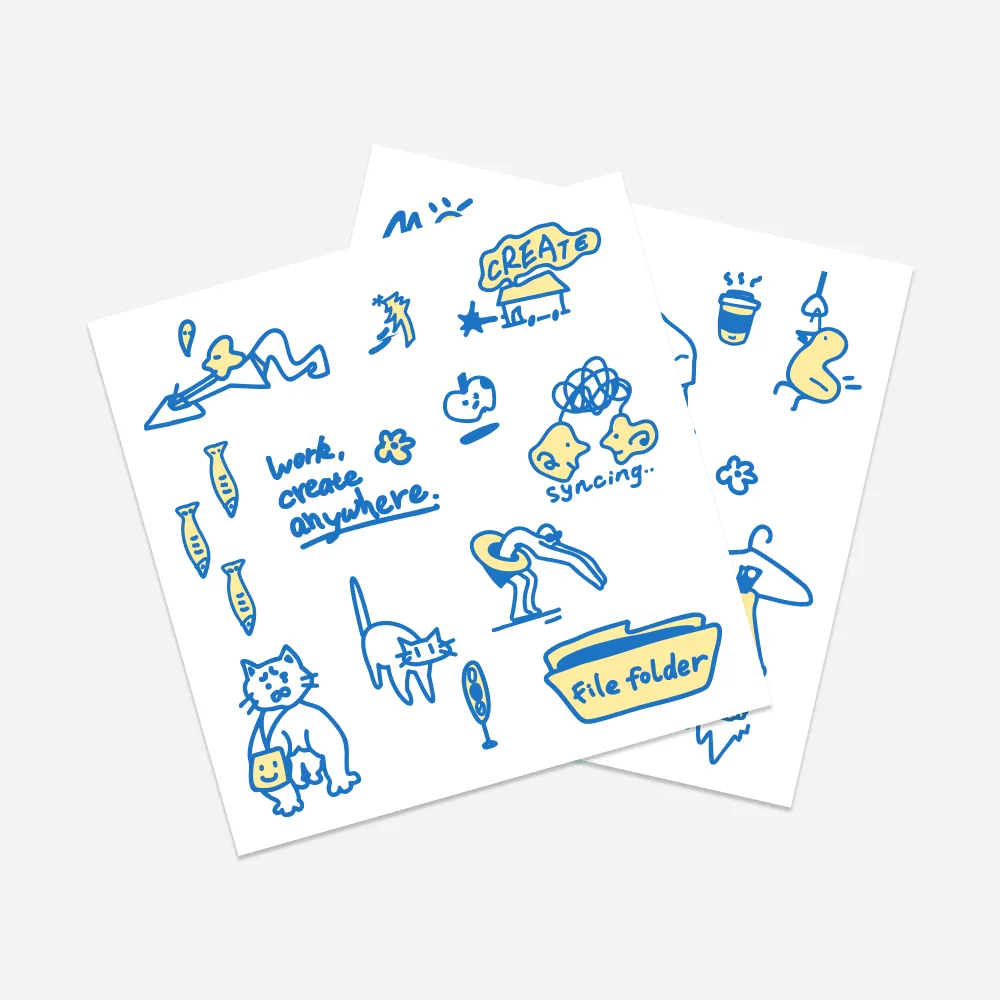 Pressure-sensitive Art Stickers – Unbound