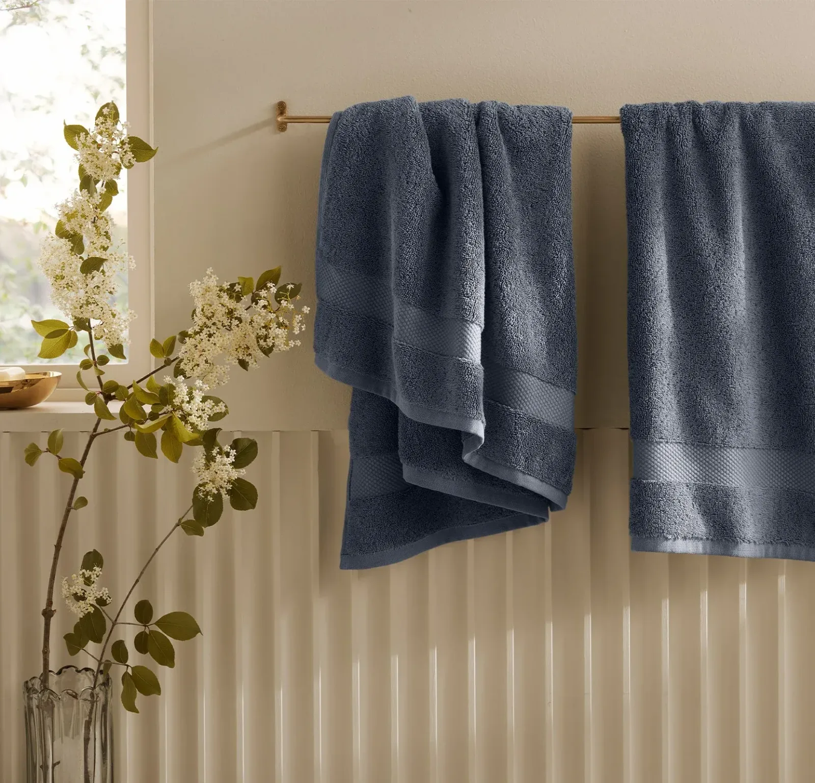 Plush Hand Towels (Pair) – Mineral (Personalized)
