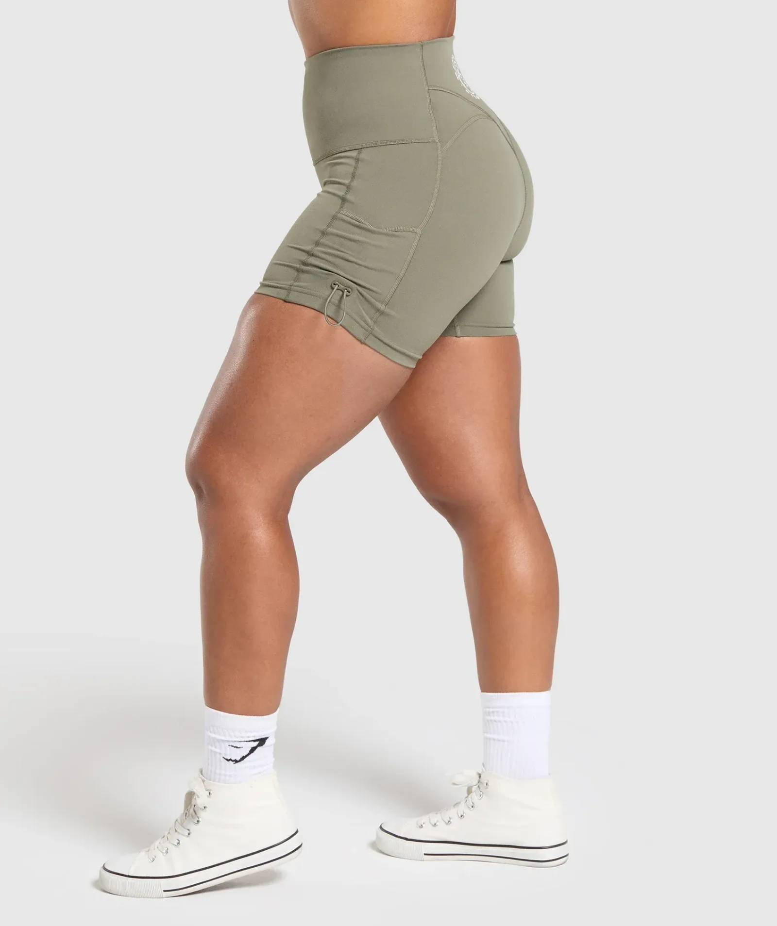 Gymshark Legacy Logo Tight Shorts – Base Green