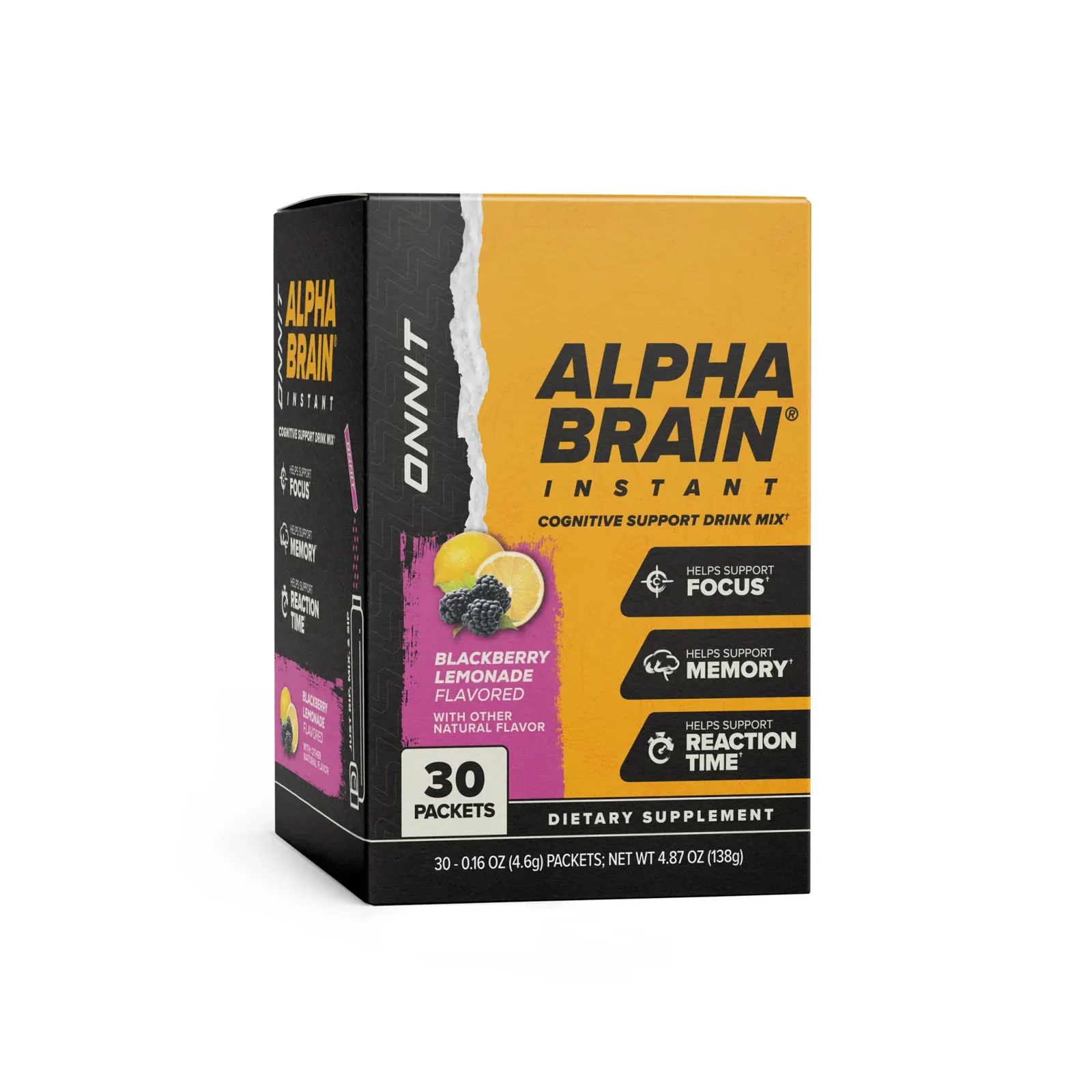 Alpha BRAIN® Instant – Blackberry Lemonade (30 ct)