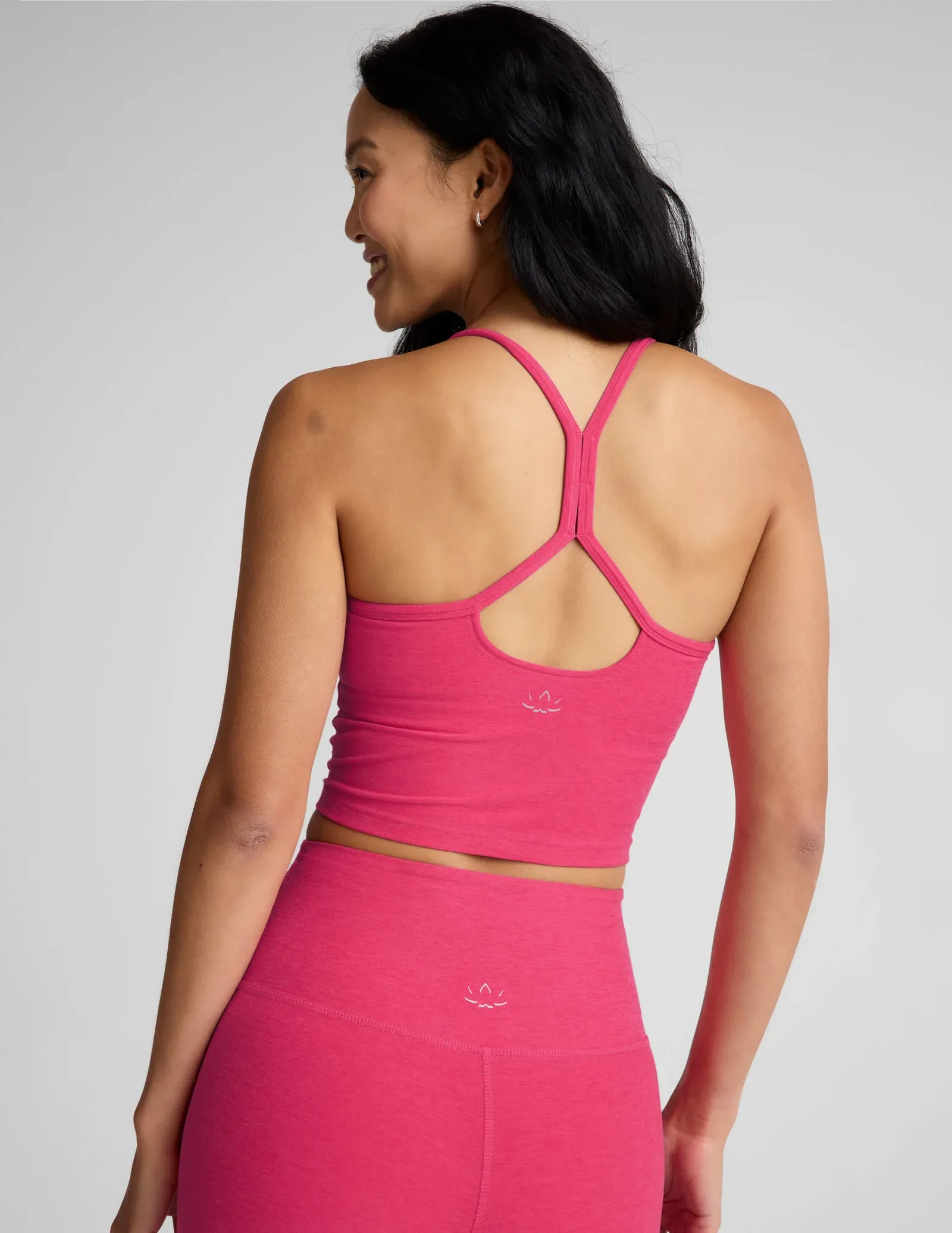 Spacedye™ Slim Racerback Cropped Tank
