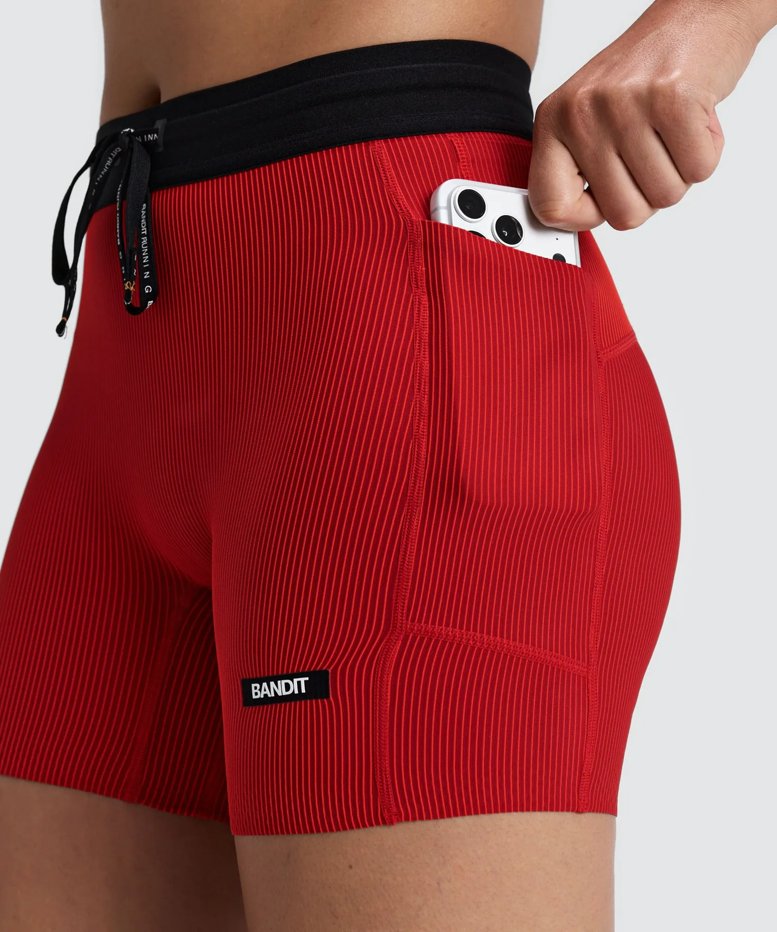 Women's Striped Cadence™ 5" Compression Shorts – Oxide Red / Signal Red