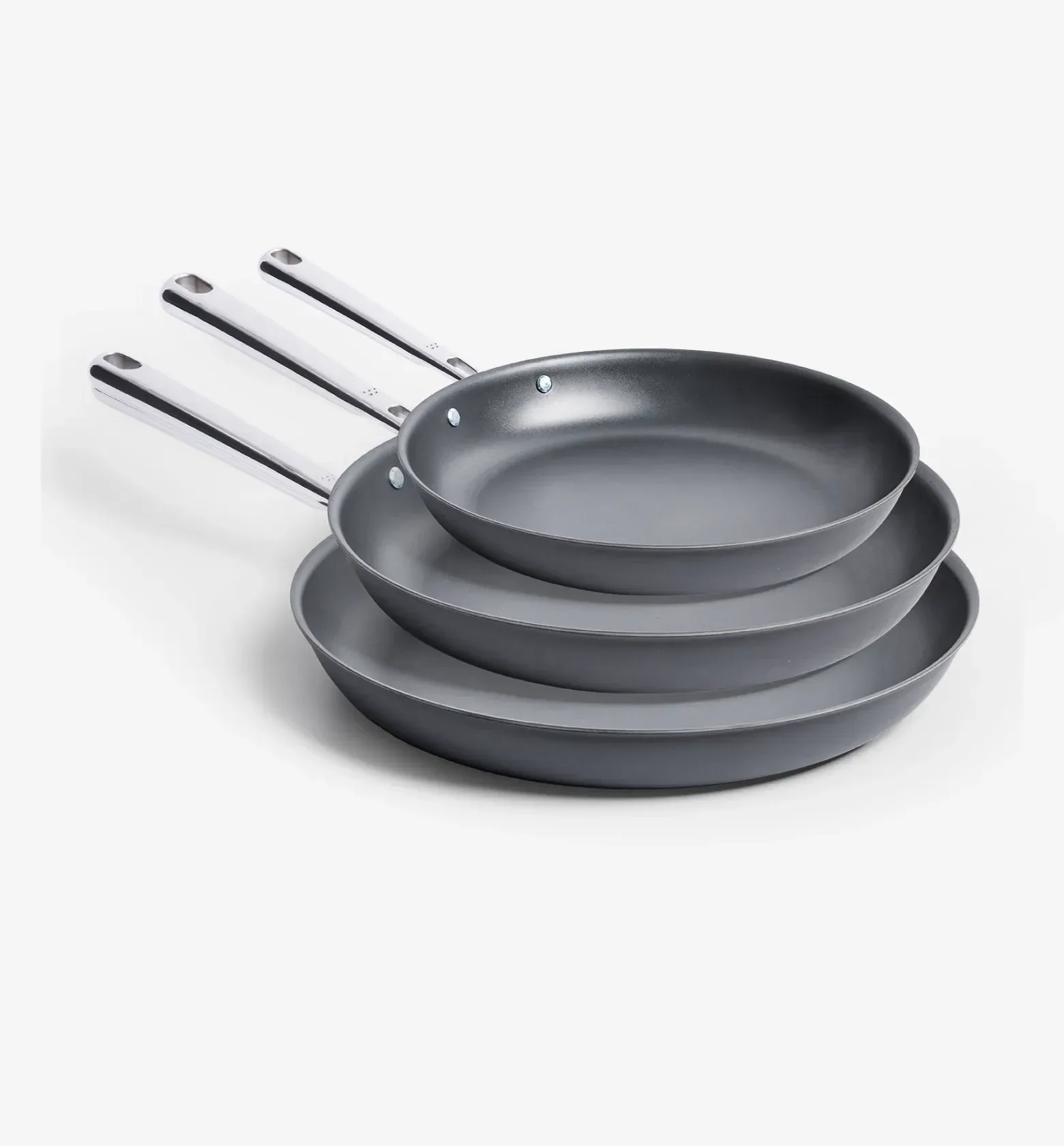 8" + 10" + 12" Pre-Seasoned Carbon Steel Frying Pan